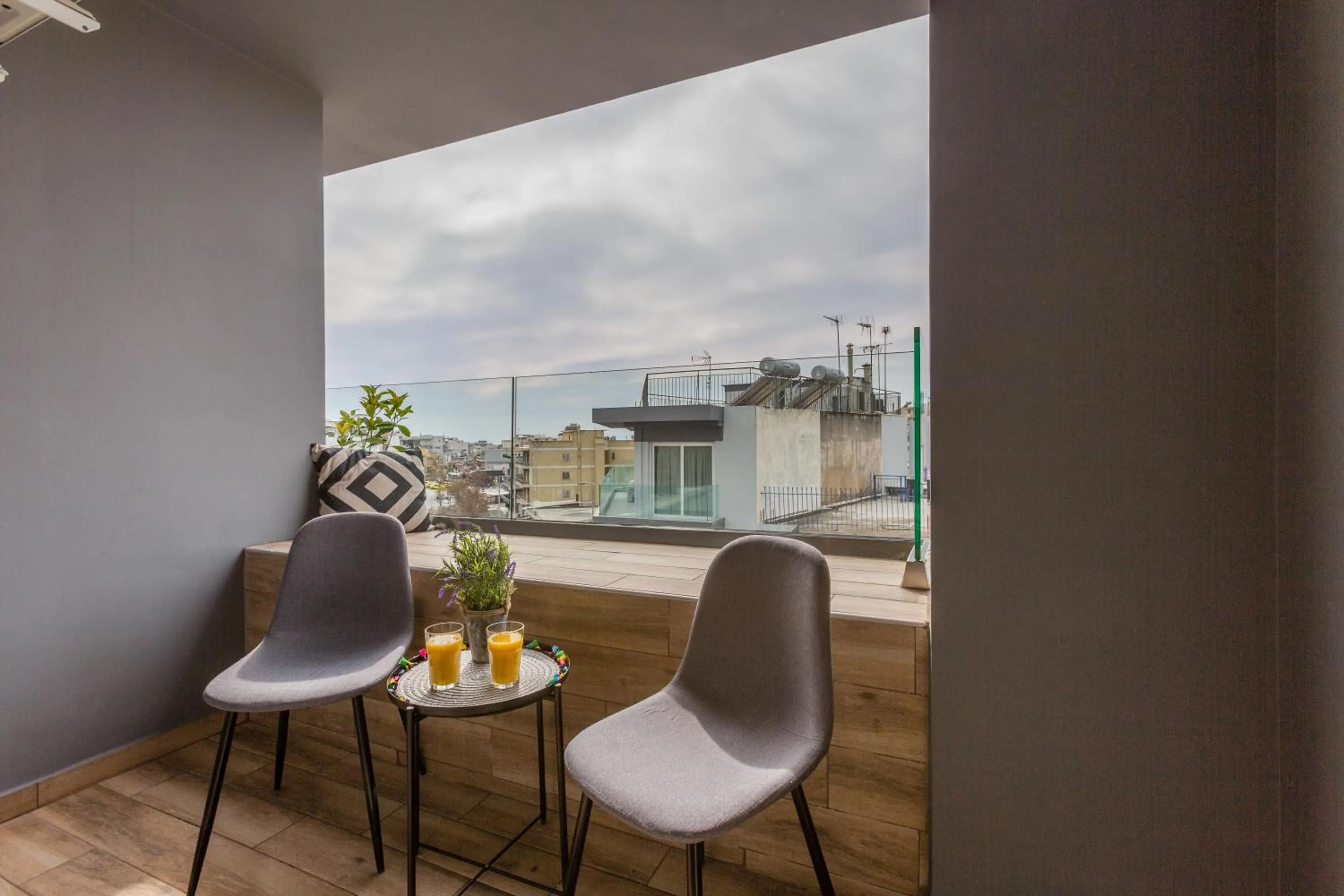Balcony/Terrace in Raise Athens Metro Apartments
