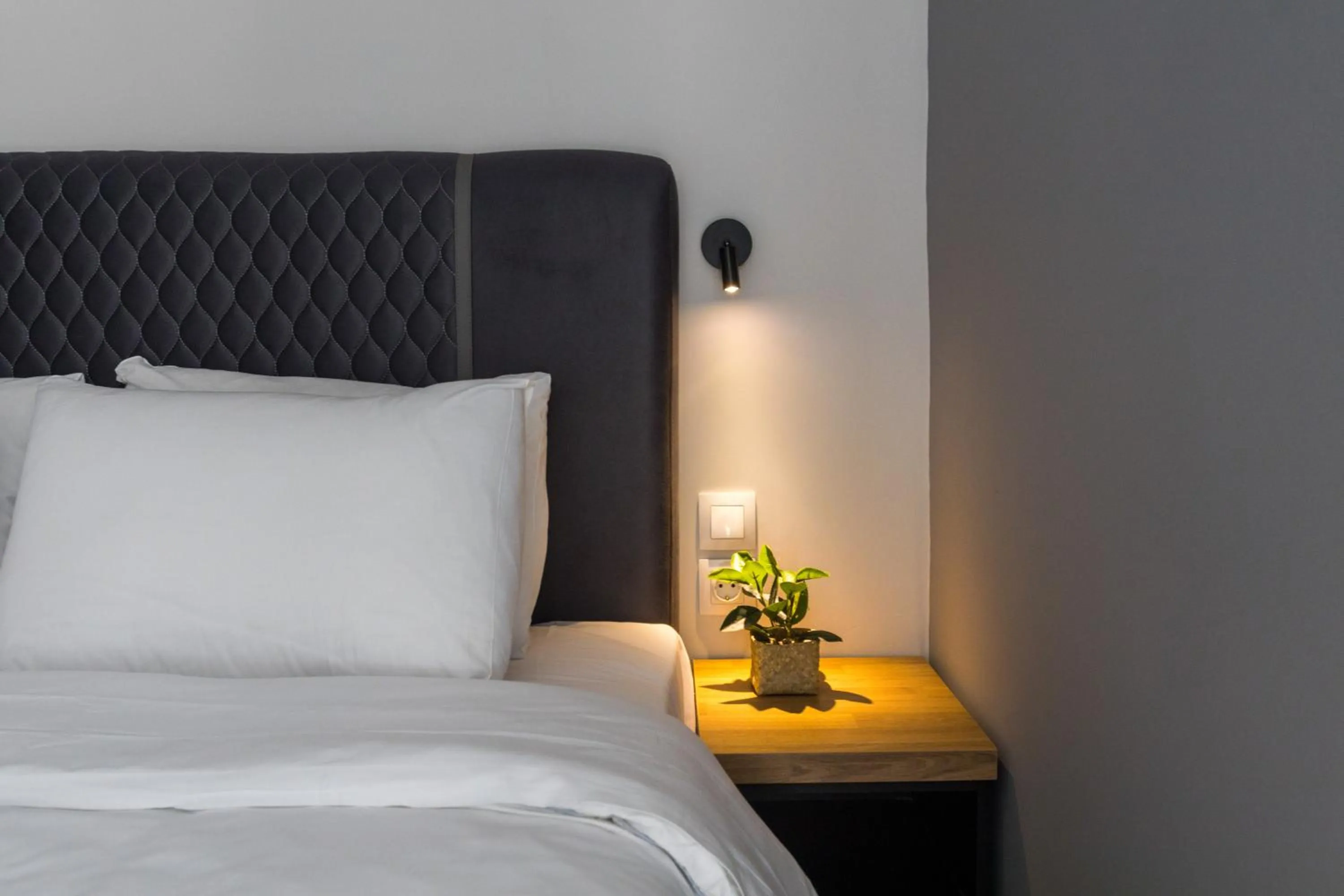 Bed in Raise Athens Metro Apartments