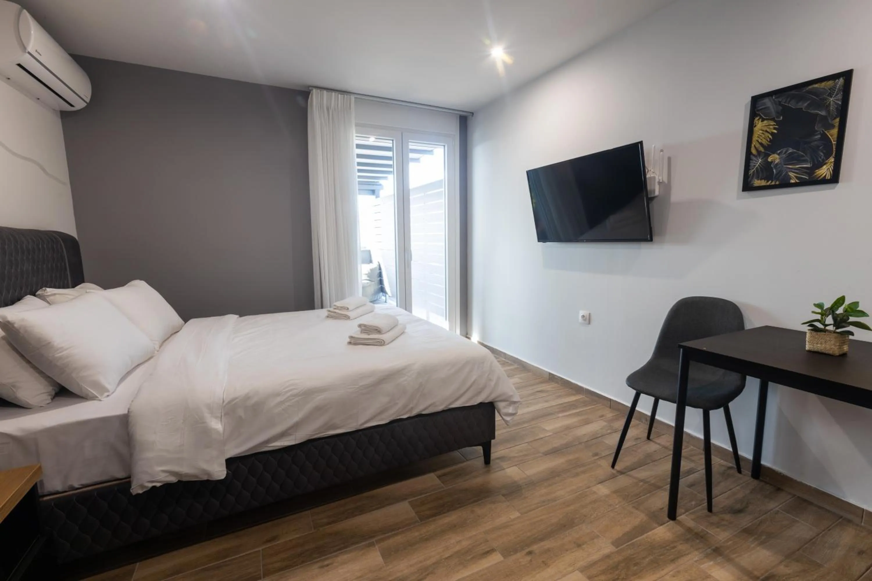 Bed in Raise Athens Metro Apartments