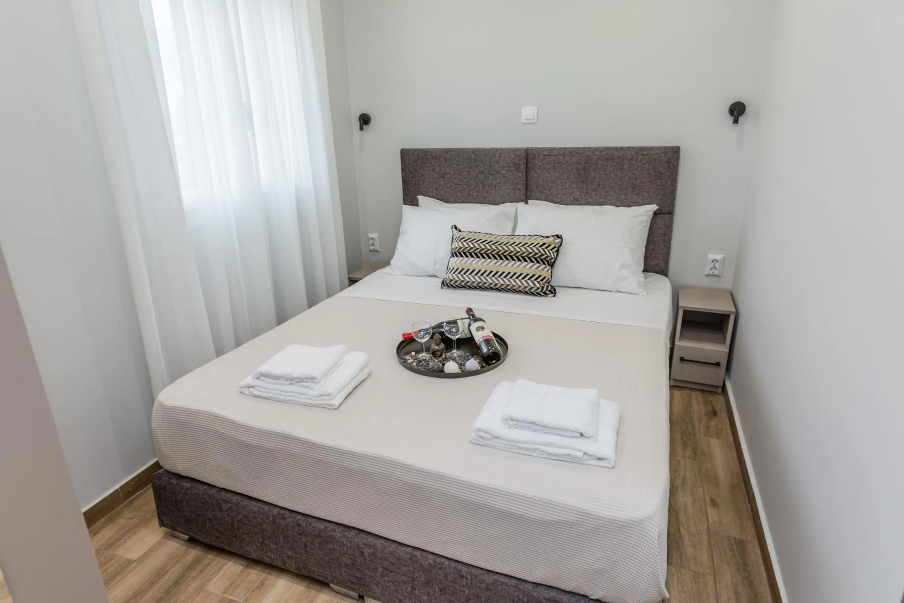Bed in Raise Athens Metro Apartments