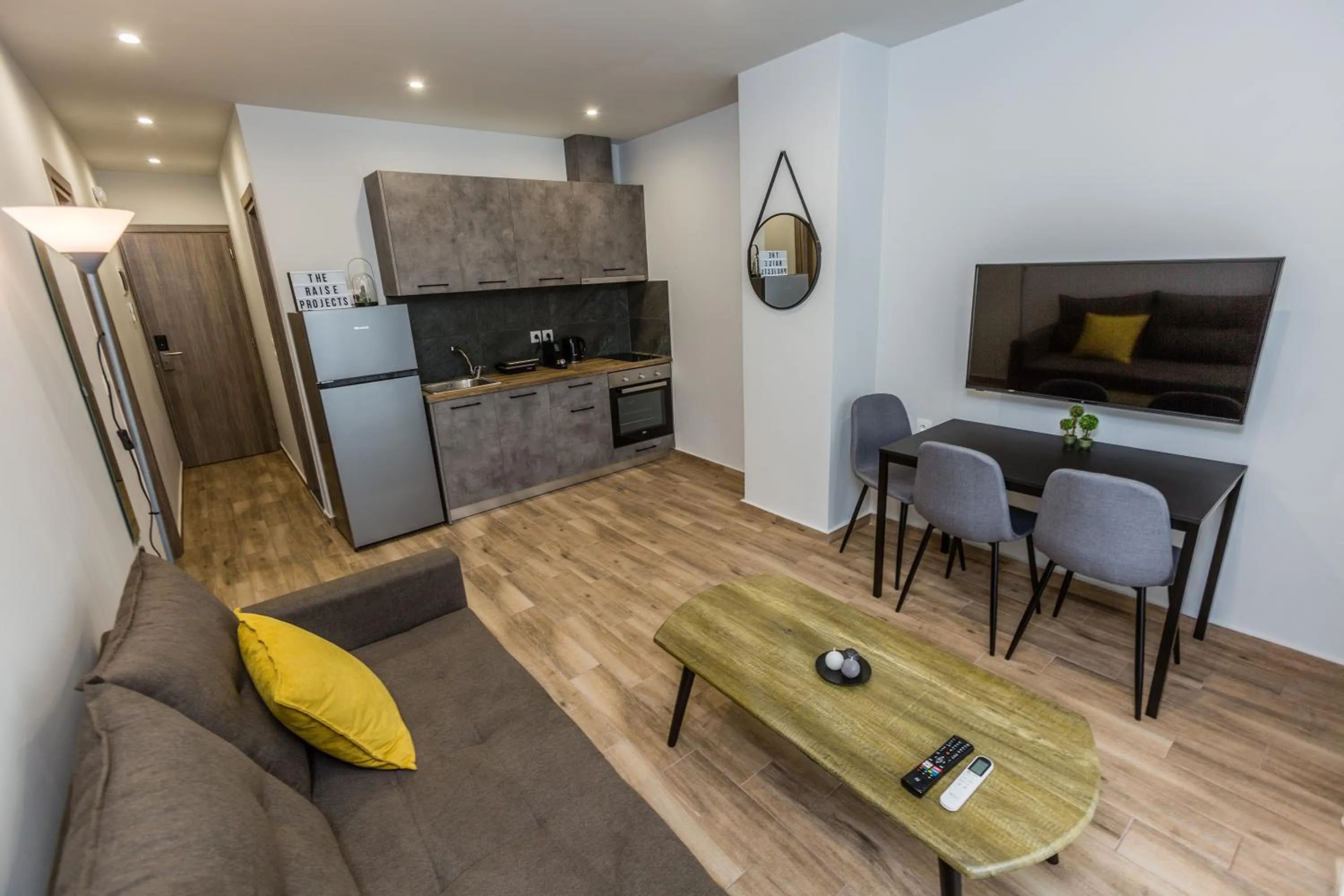 Kitchen or kitchenette in Raise Athens Metro Apartments