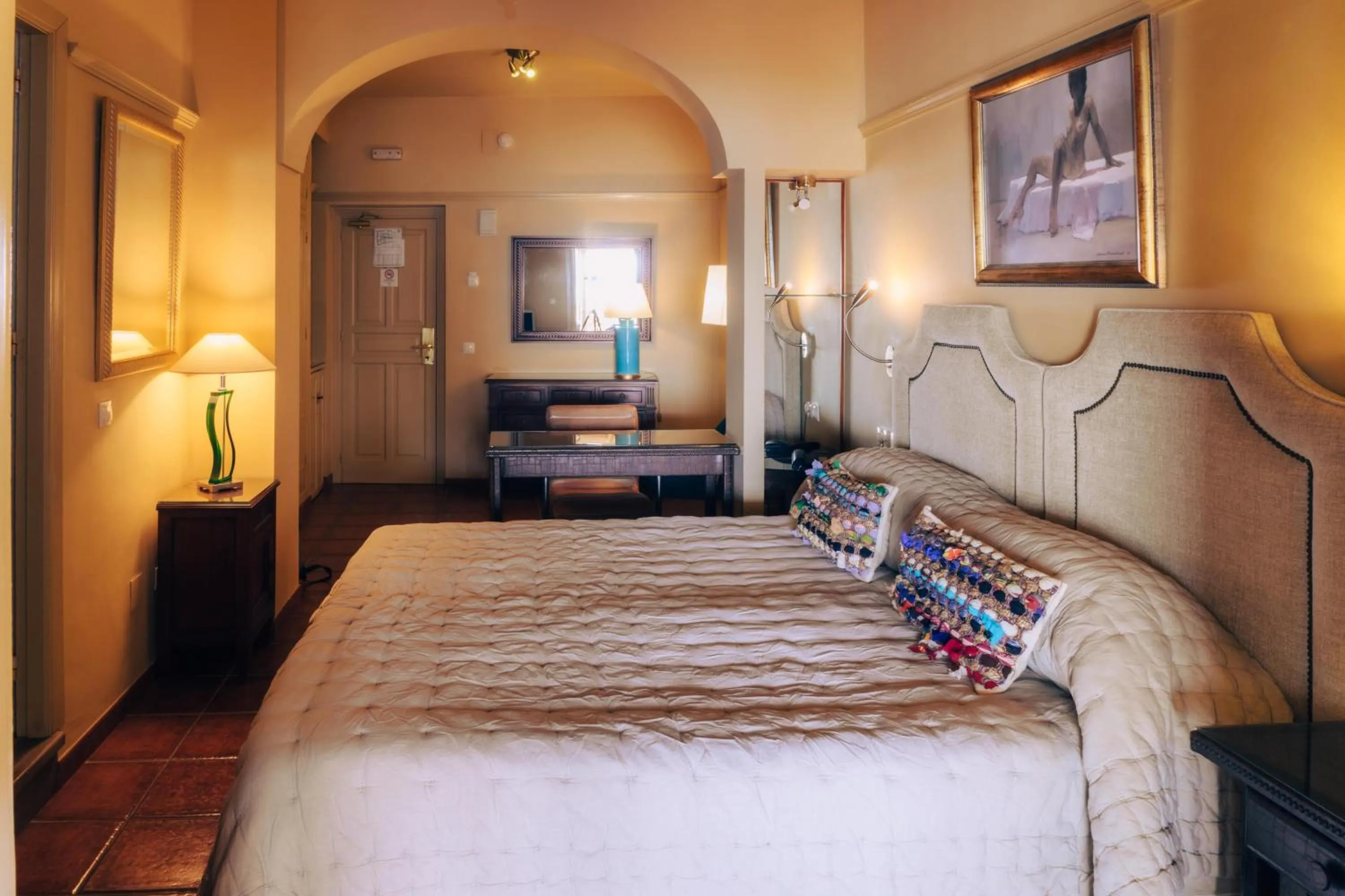 Bed in Hotel Carabeo