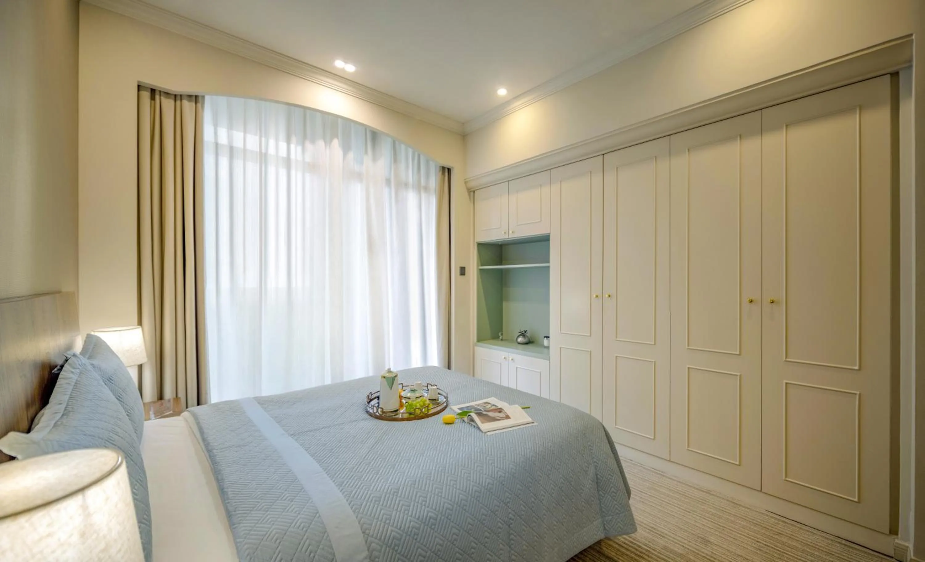 Bed in Green Court Residence City Center, Shanghai