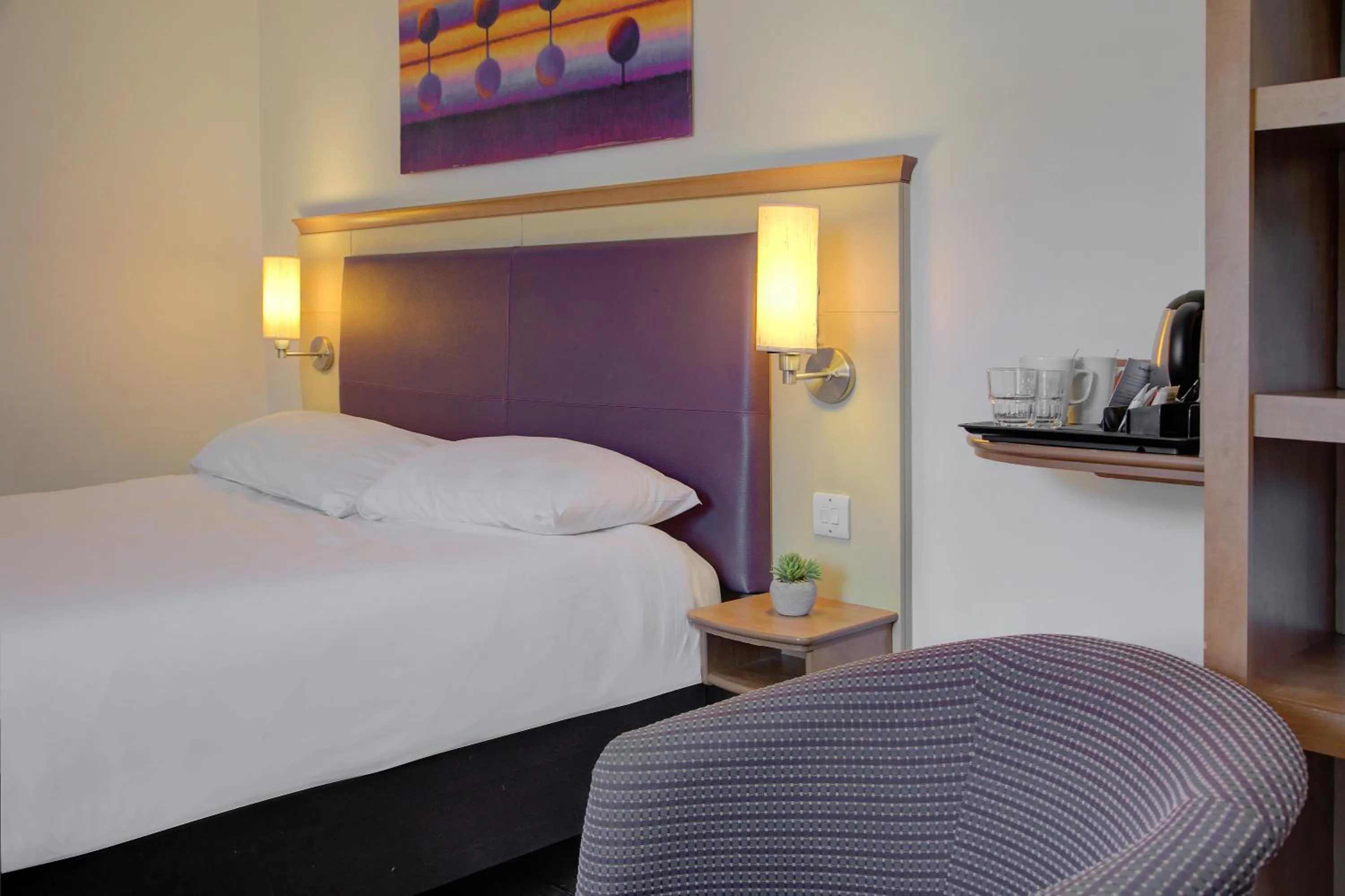 View (from property/room), Bed in Embassy Hotel, Gateshead Newcastle, Sure Hotel Collection by Best Western