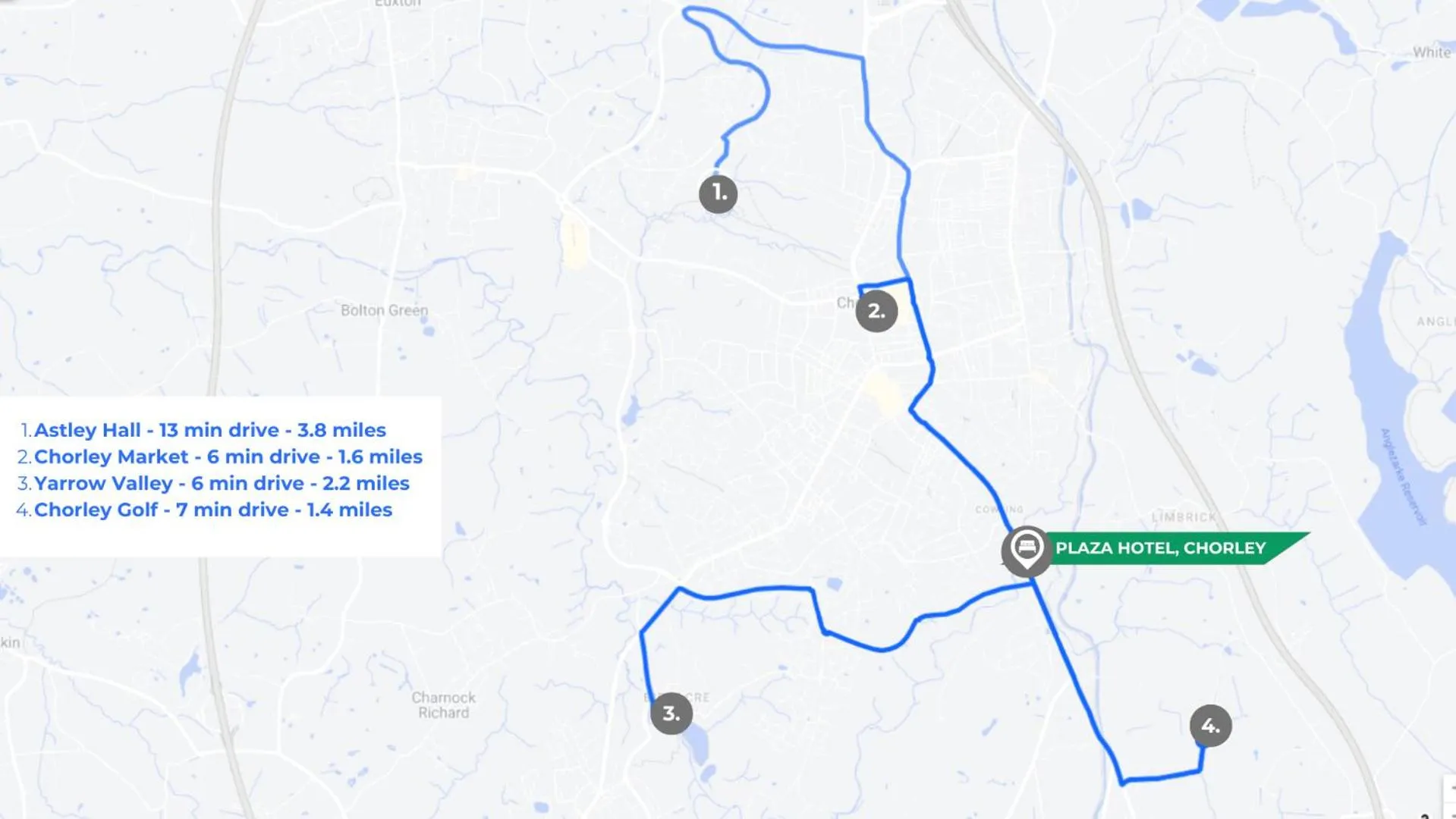 Location in Plaza Chorley; Sure Hotel Collection by Best Western