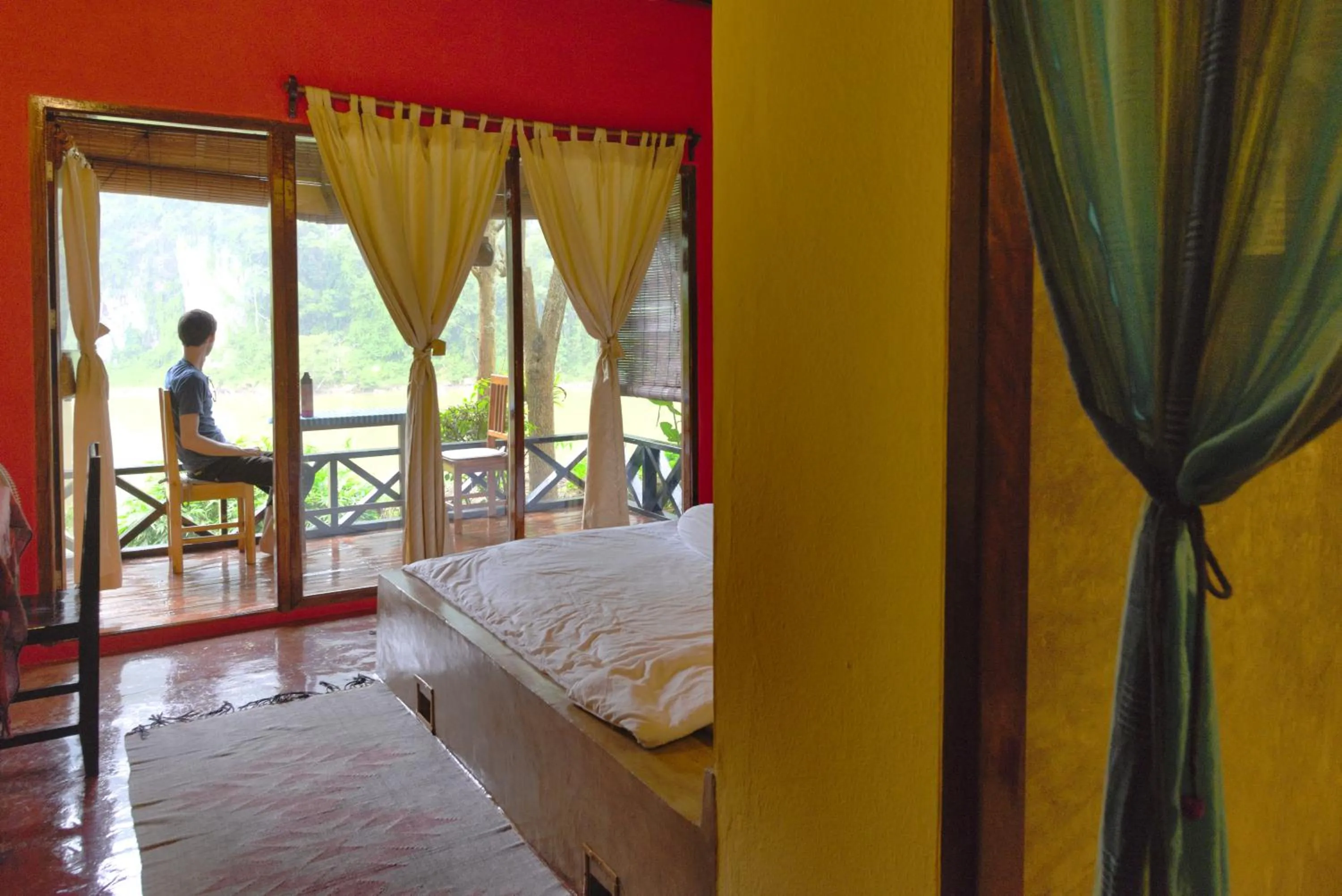 Balcony/Terrace, Bed in Mandala Ou Resort