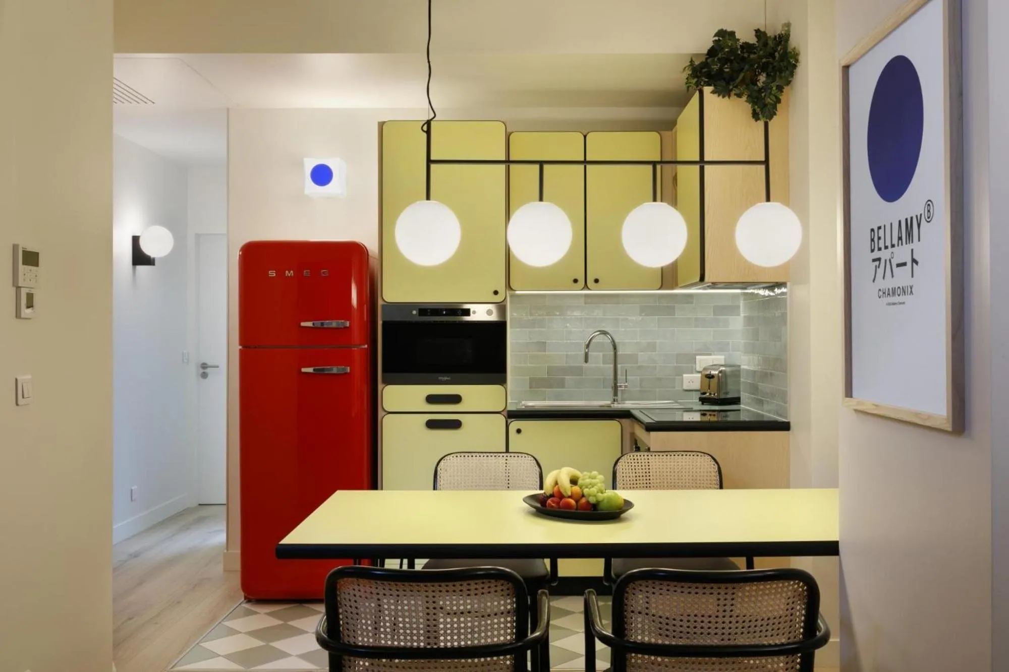 Kitchen or kitchenette in Appart'hôtel Bellamy Chamonix