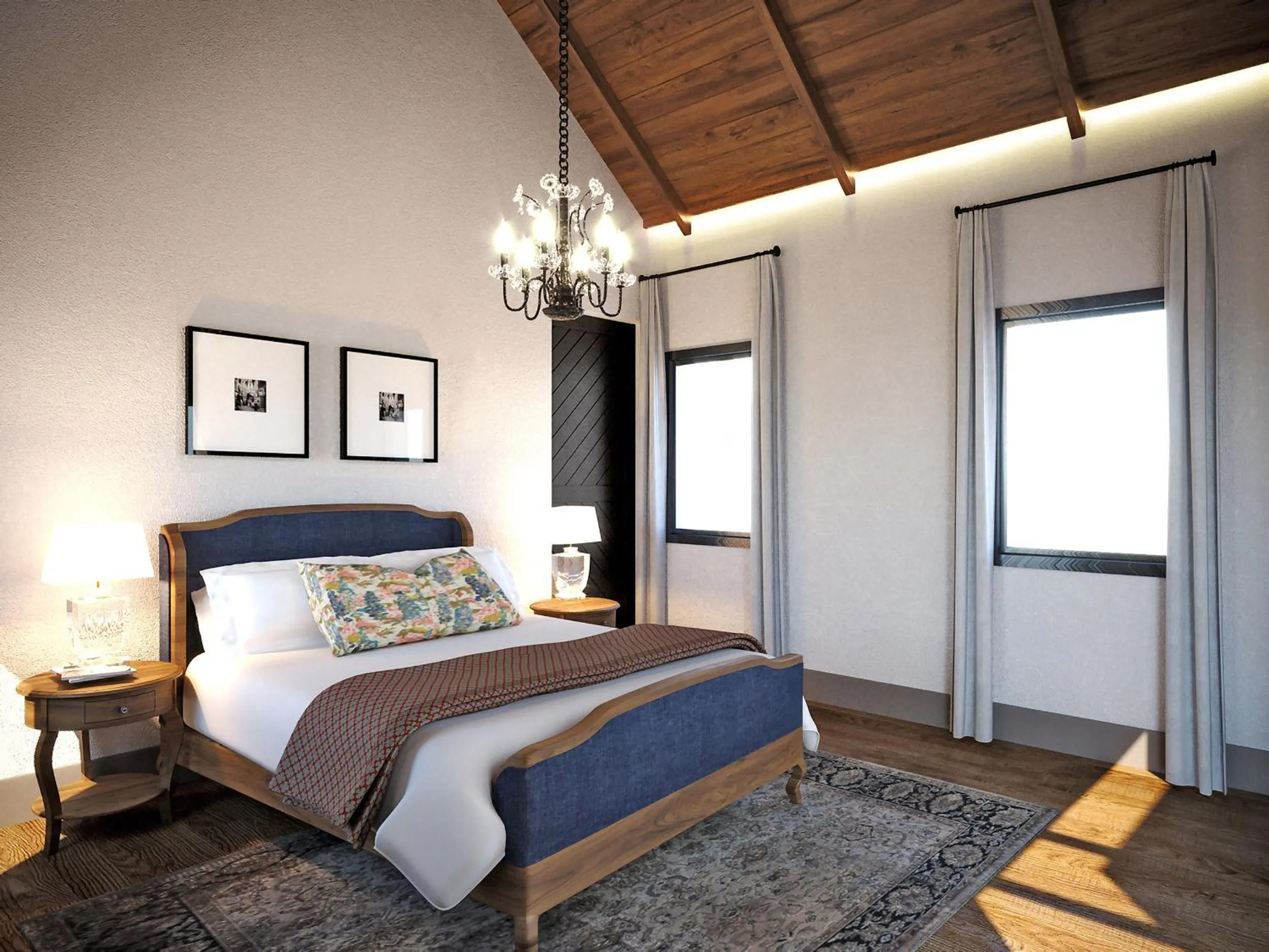 Bedroom, Bed in Southern Sun de Wagen