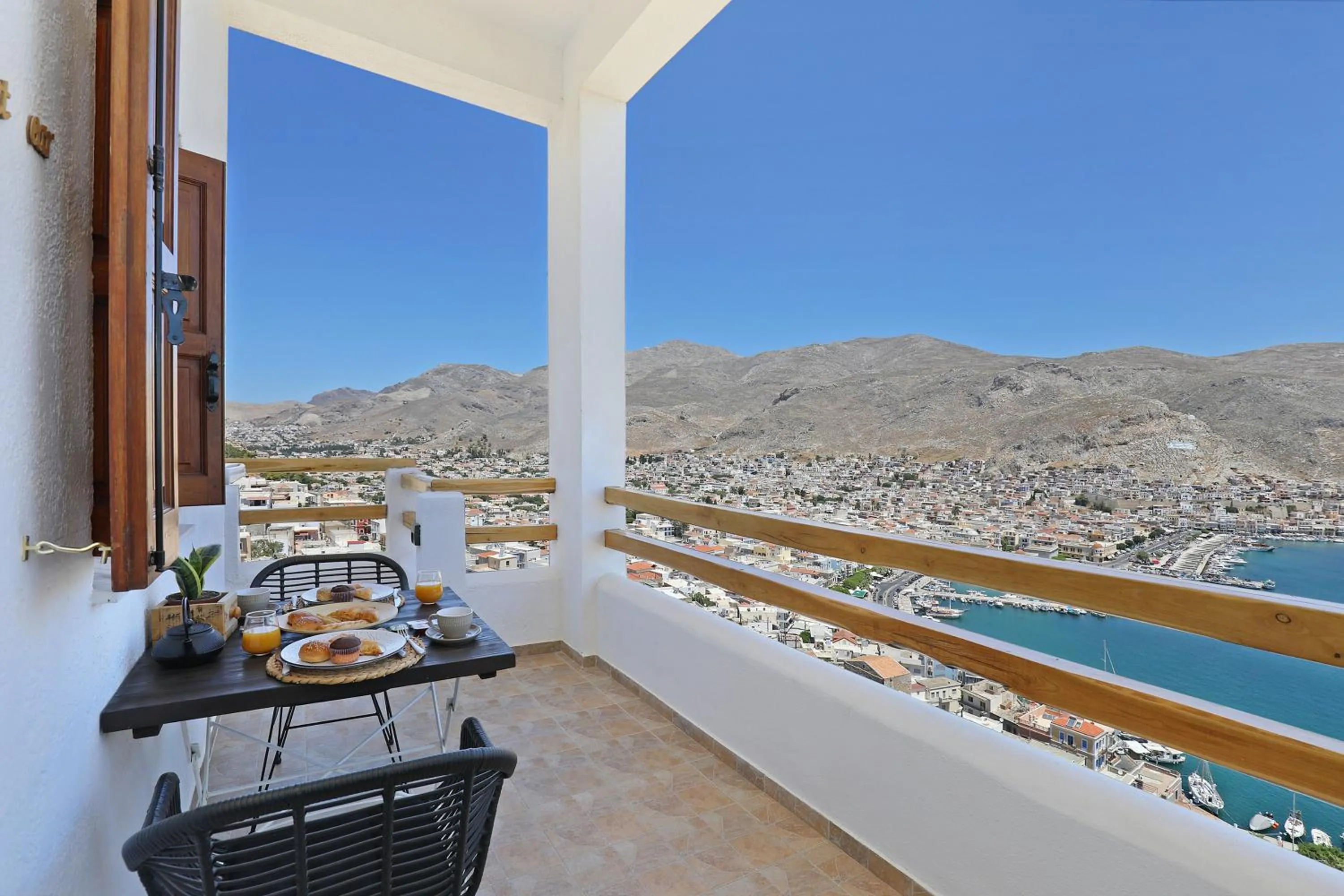 Balcony/Terrace in Spongia Apartments Kalymnos