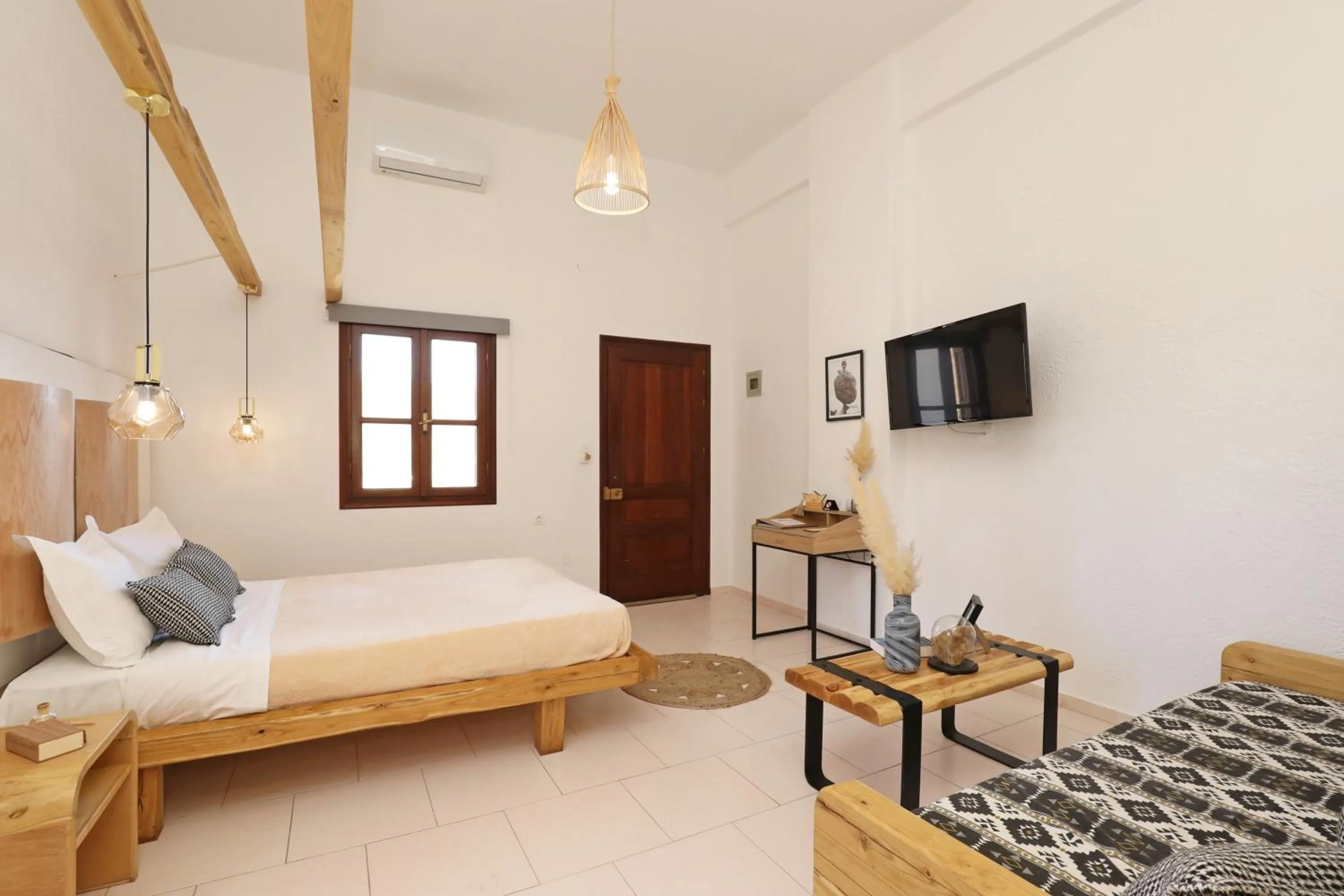 Bed in Spongia Apartments Kalymnos