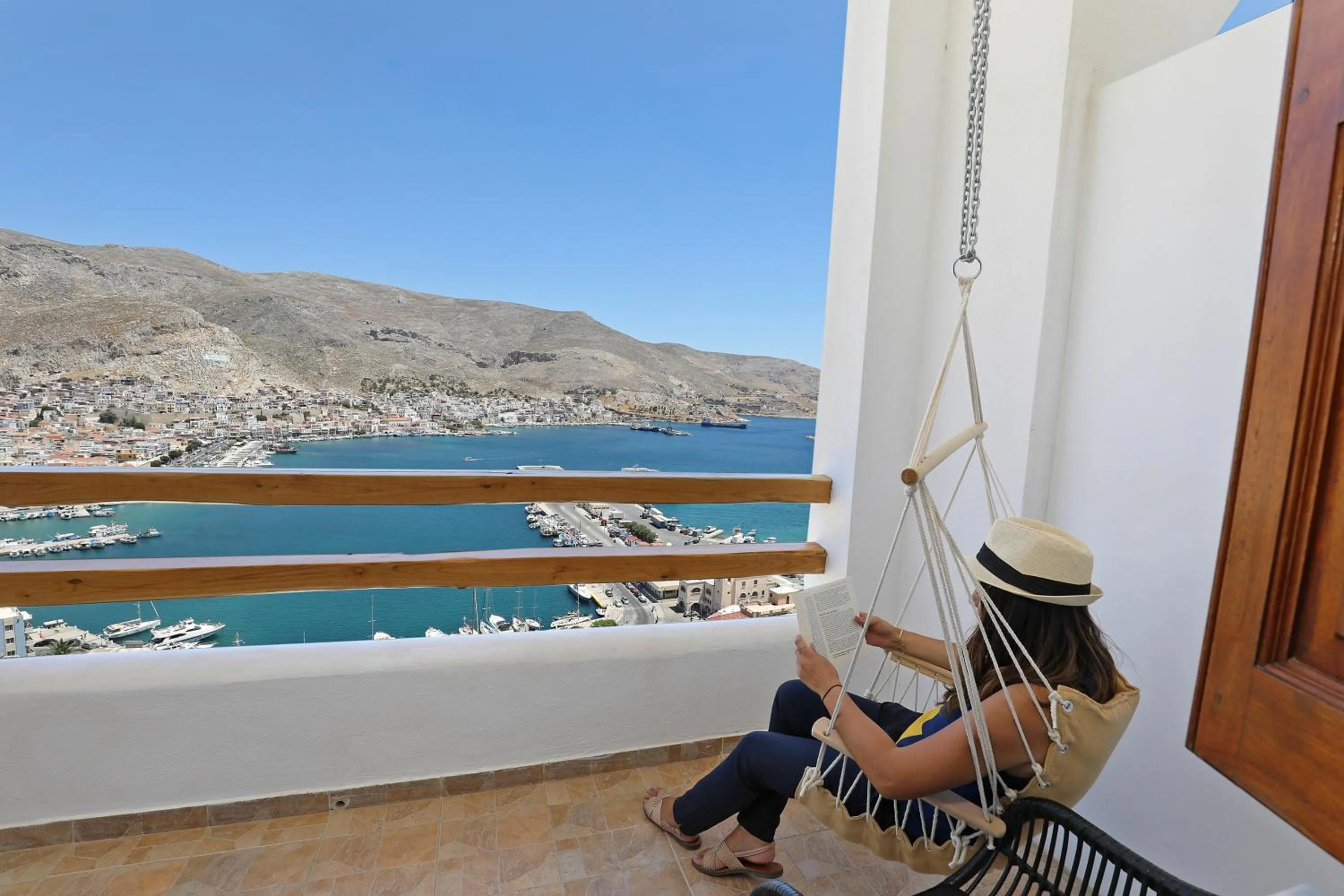 Balcony/Terrace in Spongia Apartments Kalymnos