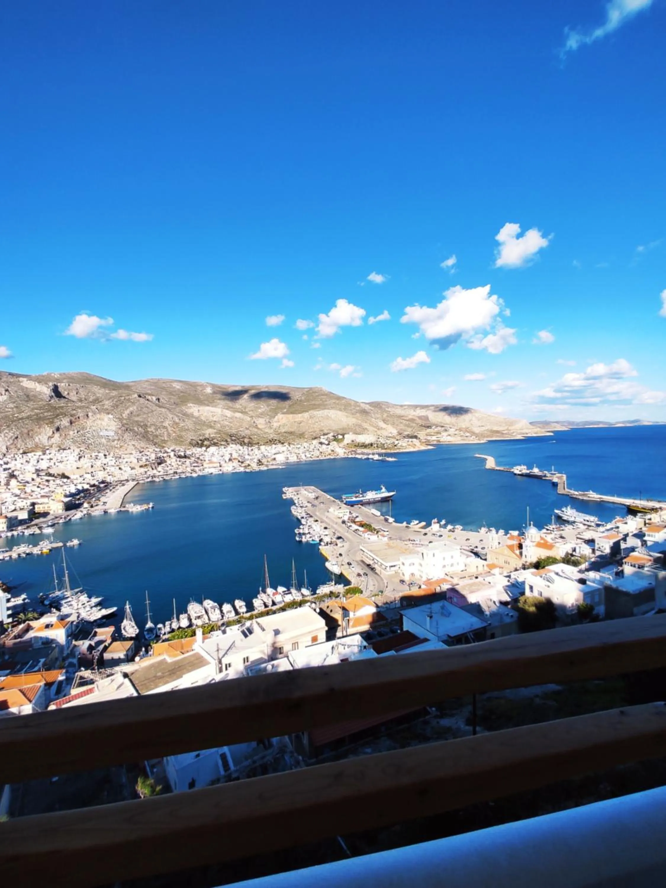 Sea view in Spongia Apartments Kalymnos
