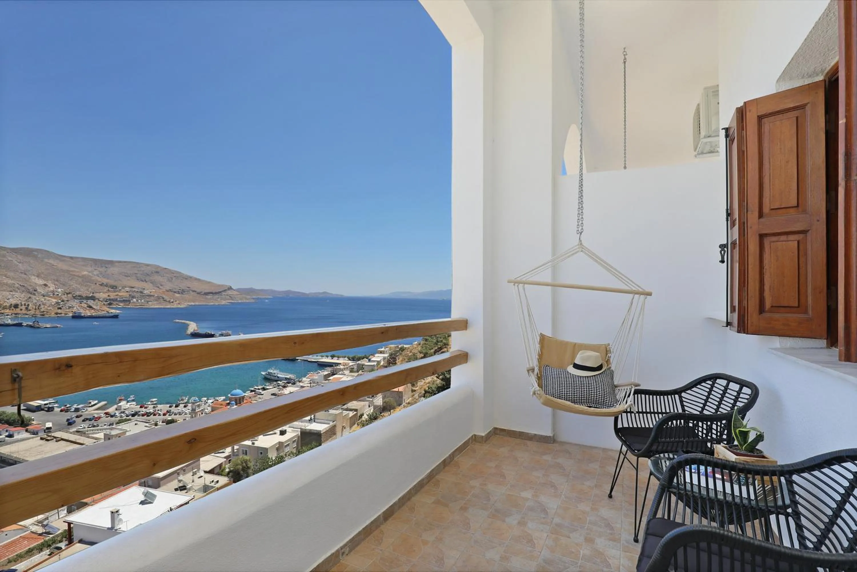 Balcony/Terrace in Spongia Apartments Kalymnos