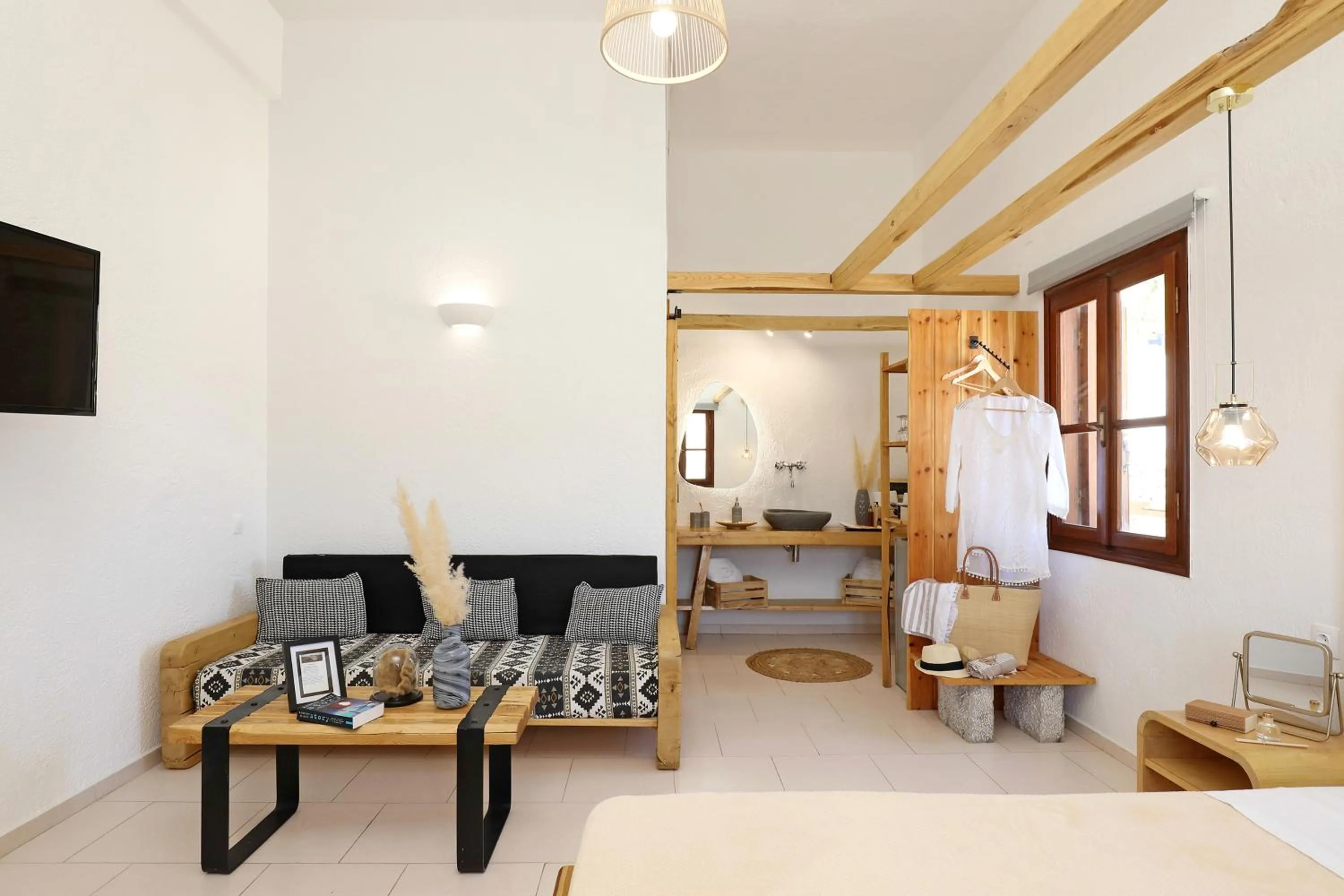 Living room in Spongia Apartments Kalymnos