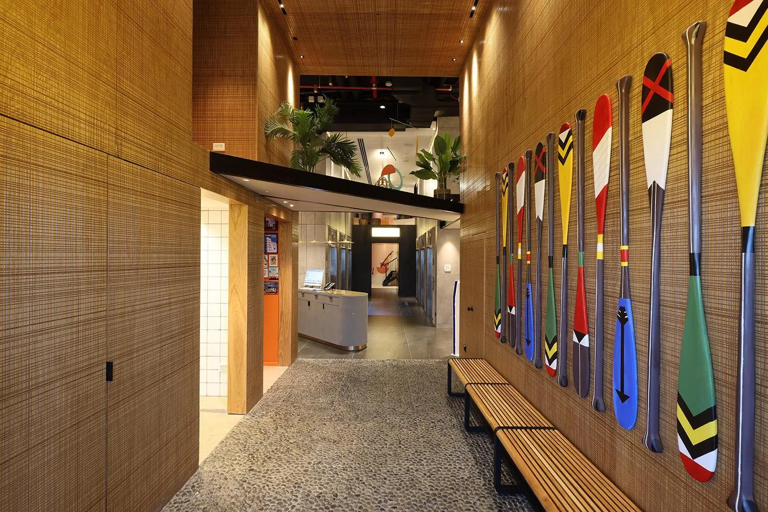 Lobby or reception in The O Pod Capsule Hotel