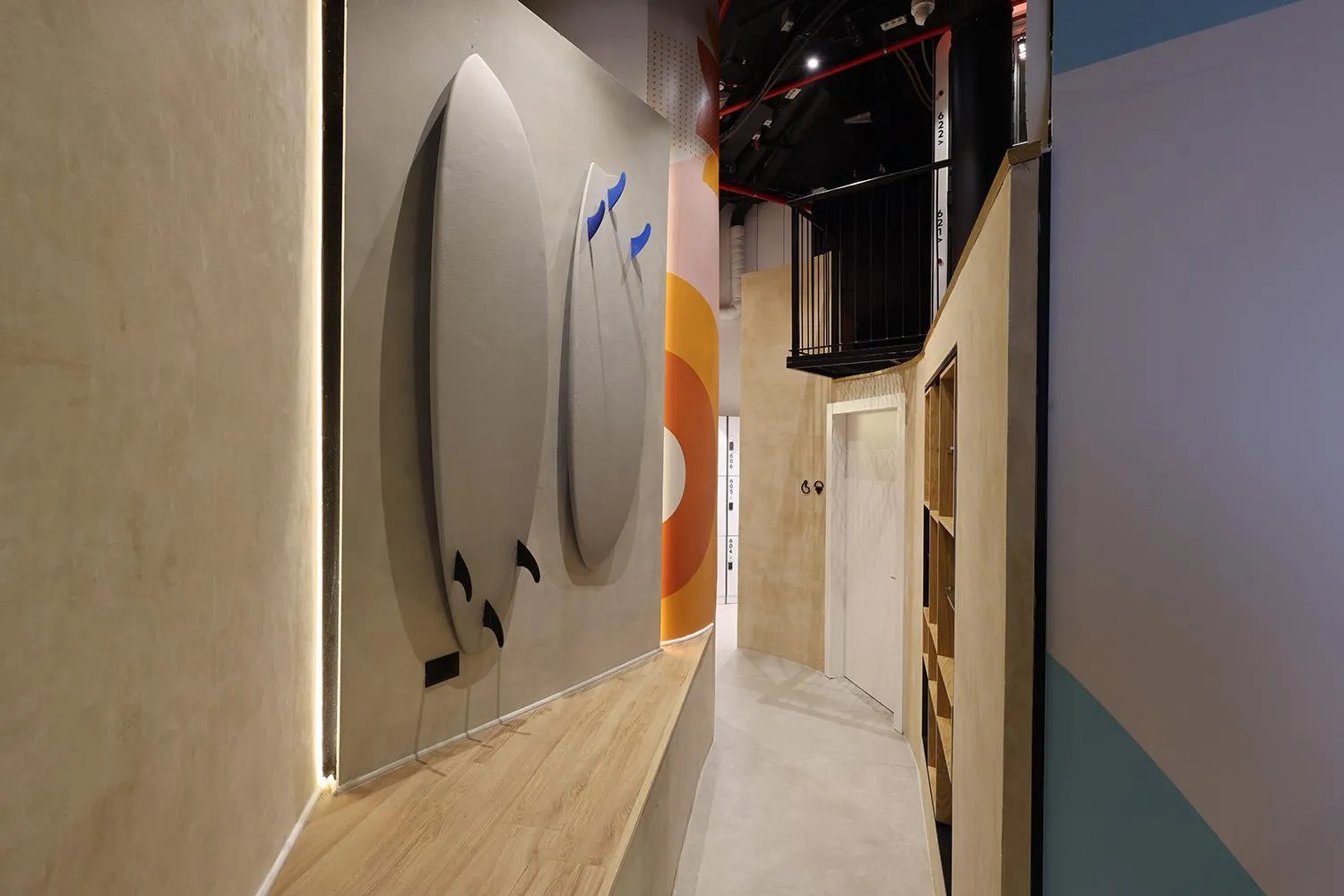 Lobby or reception in The O Pod Capsule Hotel
