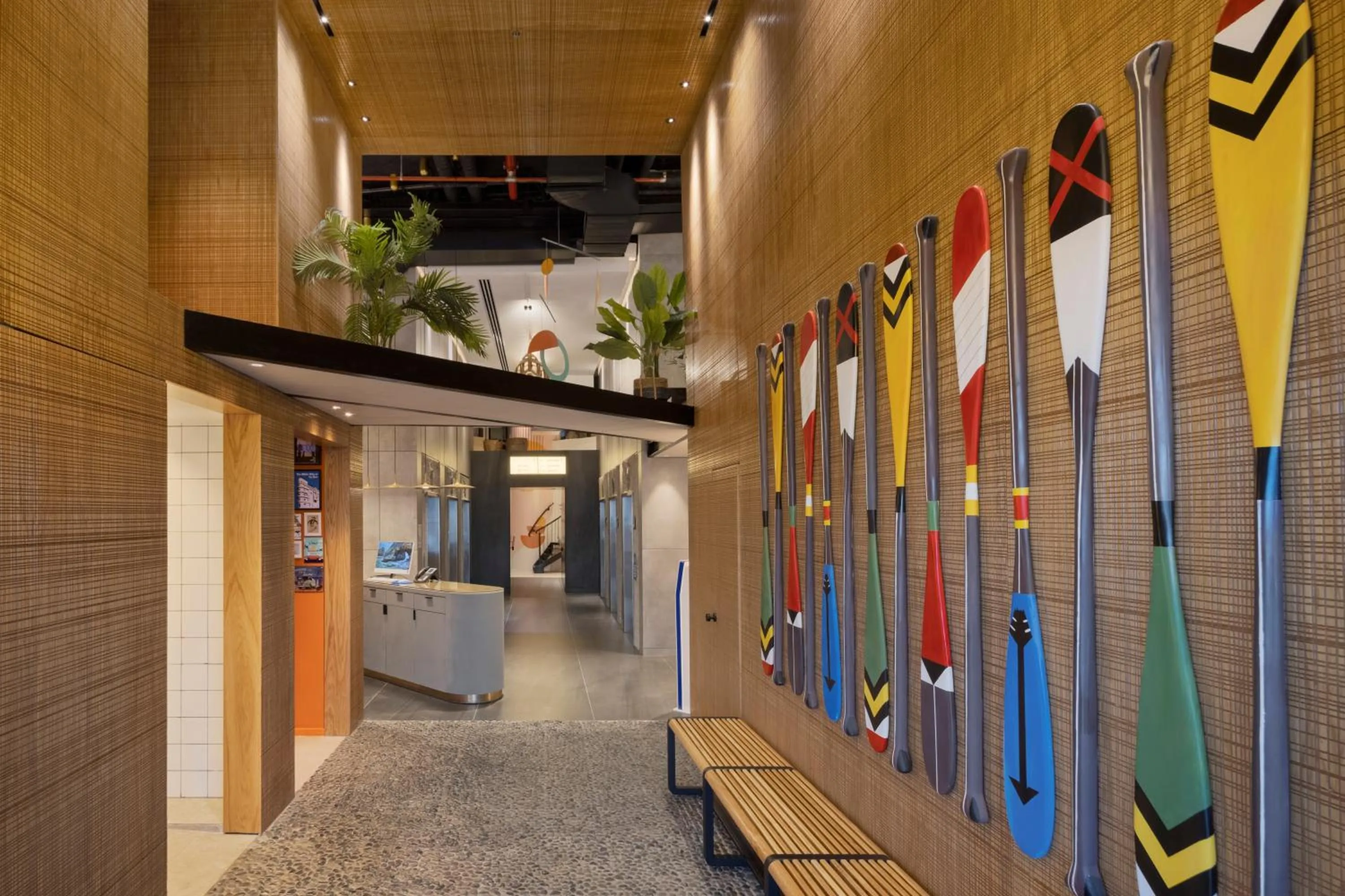 Lobby or reception in The O Pod Capsule Hotel