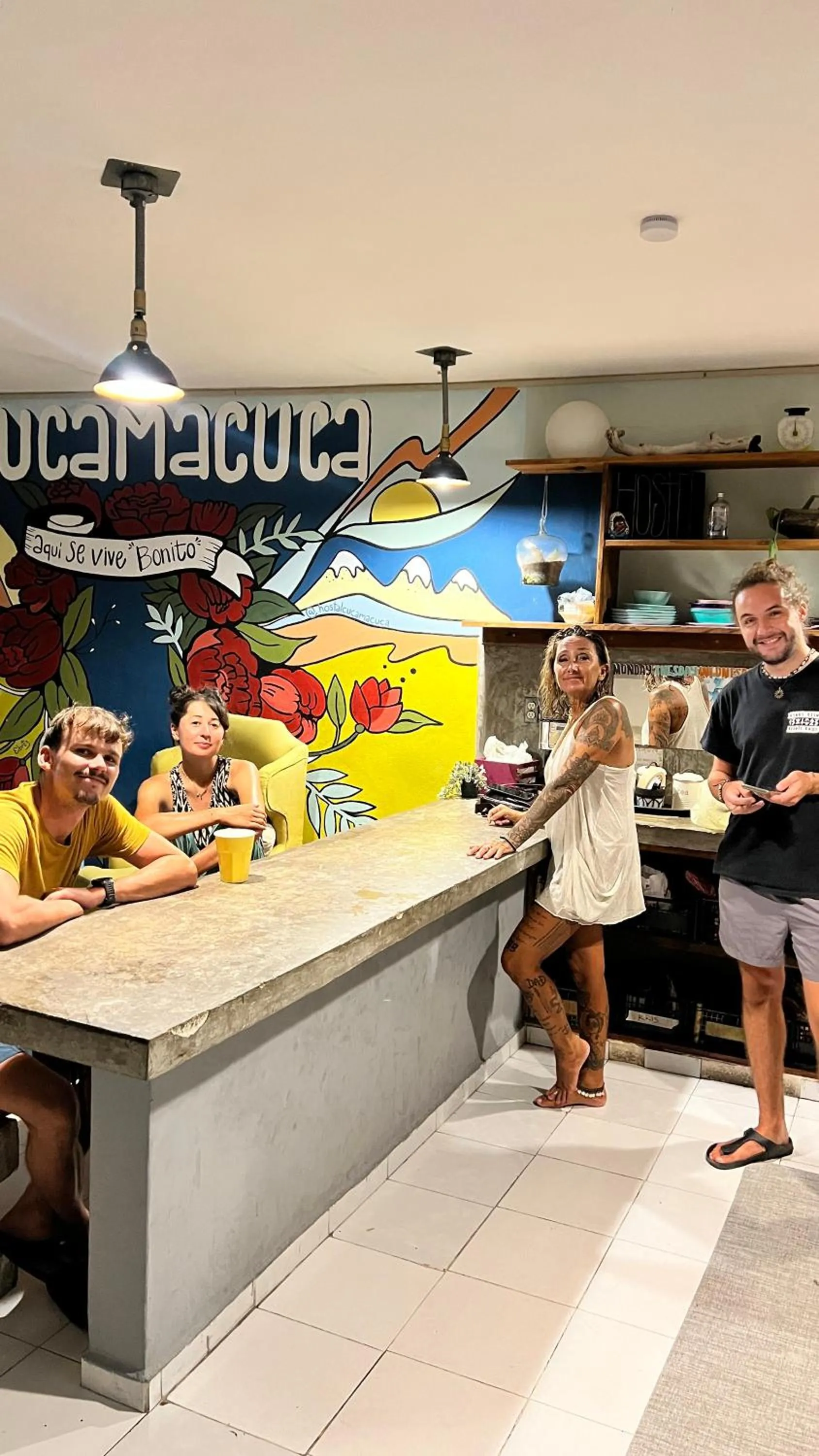 group of guests in Hostal Cuca Macuca