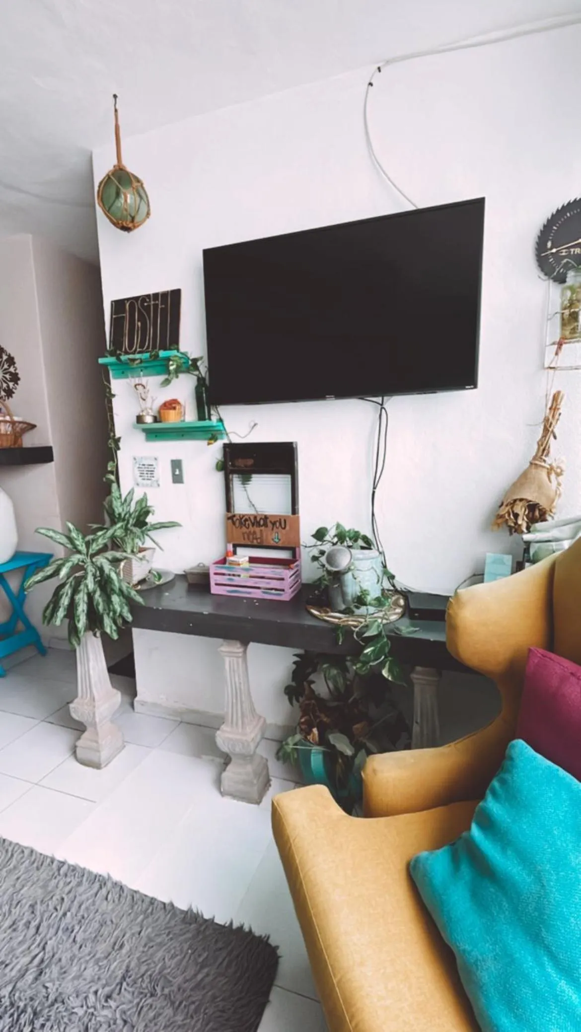 Living room in Hostal Cuca Macuca