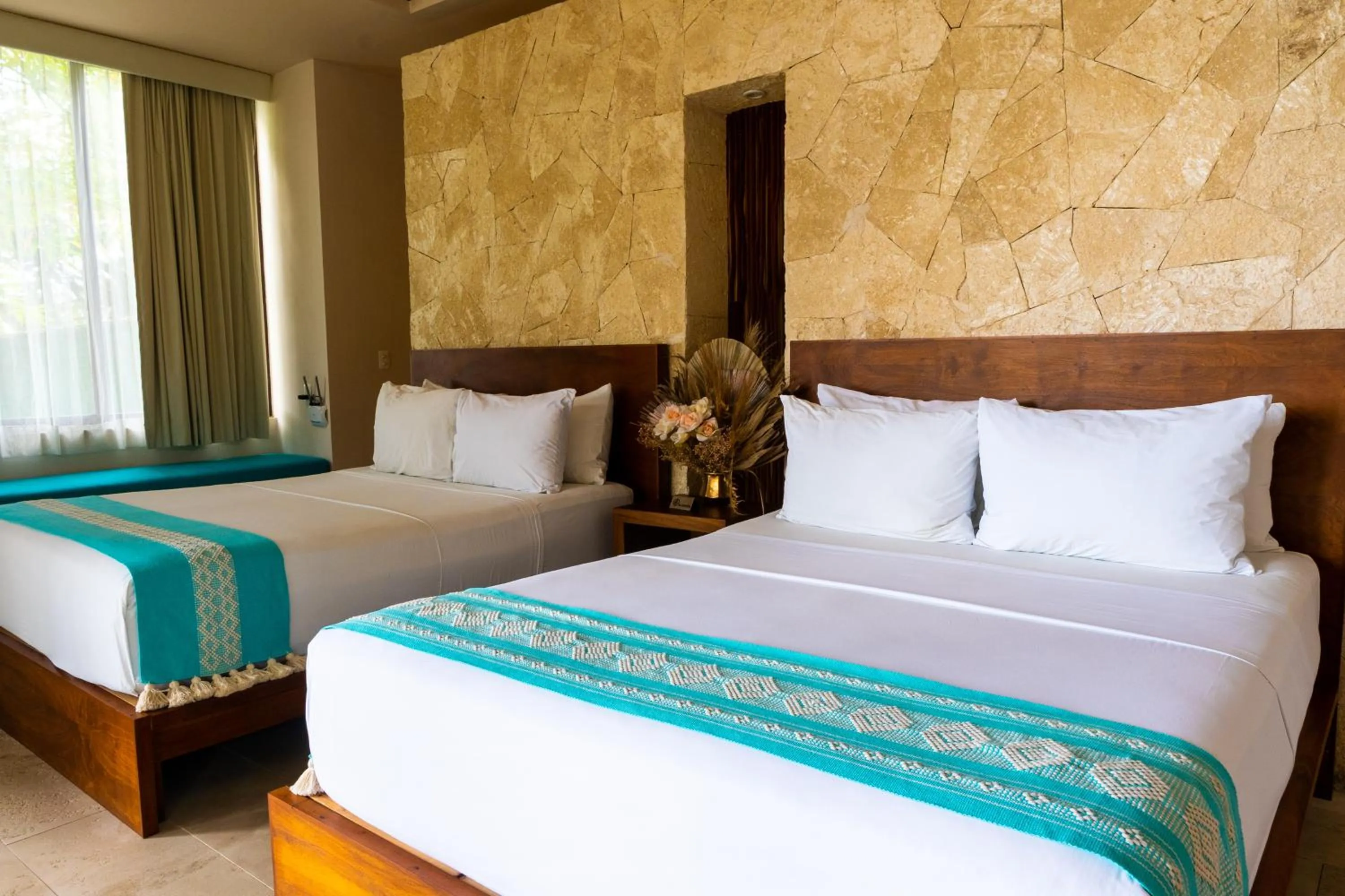 Bed in Khaban Bacalar Hotel Boutique