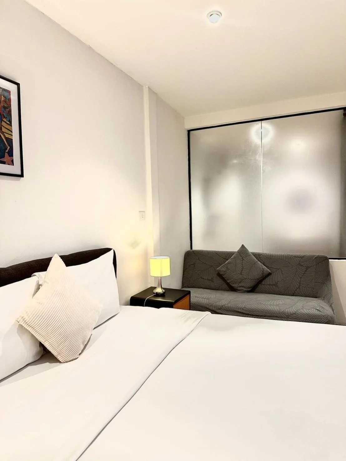 Bed in Studio F Sukhumvit