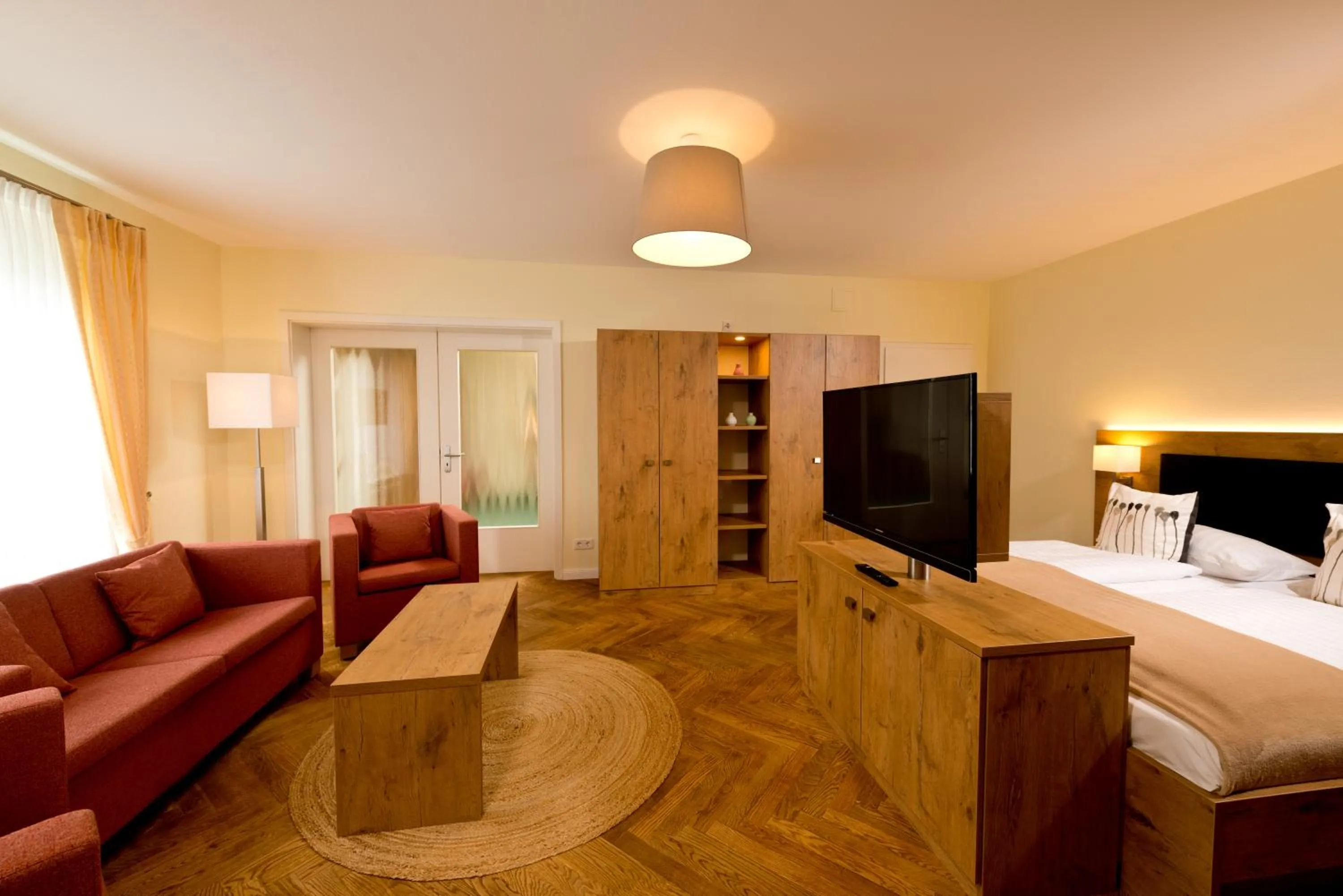 Photo of the whole room, Bed in Spreewaldhotel Stephanshof