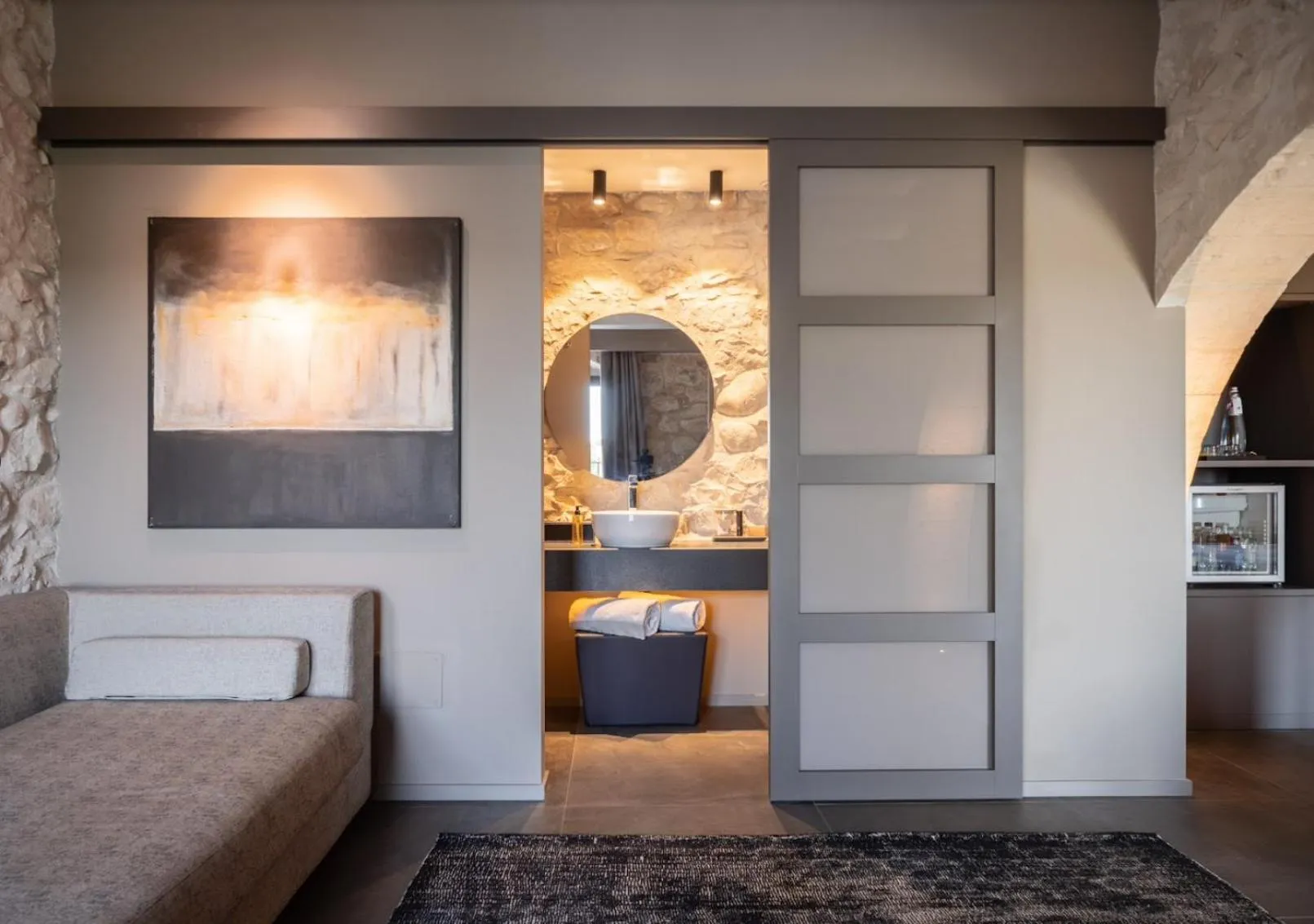 Bedroom, Bed in Pietra d'Acqua Resort & Spa by Geocharme