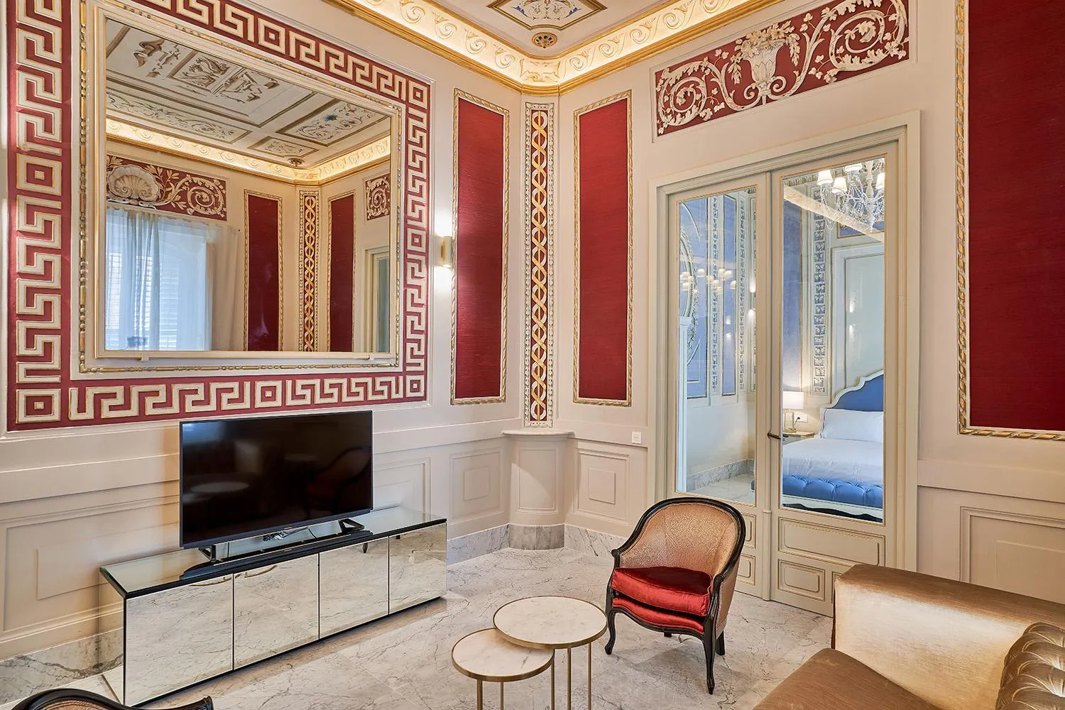 Living room, Bed in Tandem Palacio Veedor de Galeras Suites