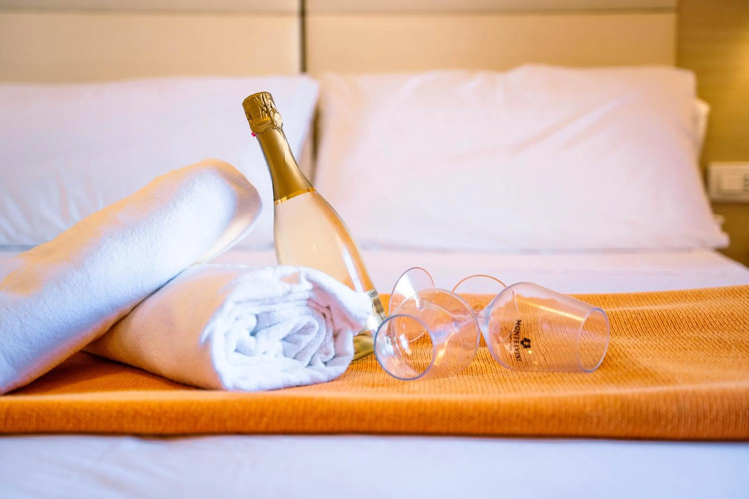 Bed in Taormina Hotel Calipso