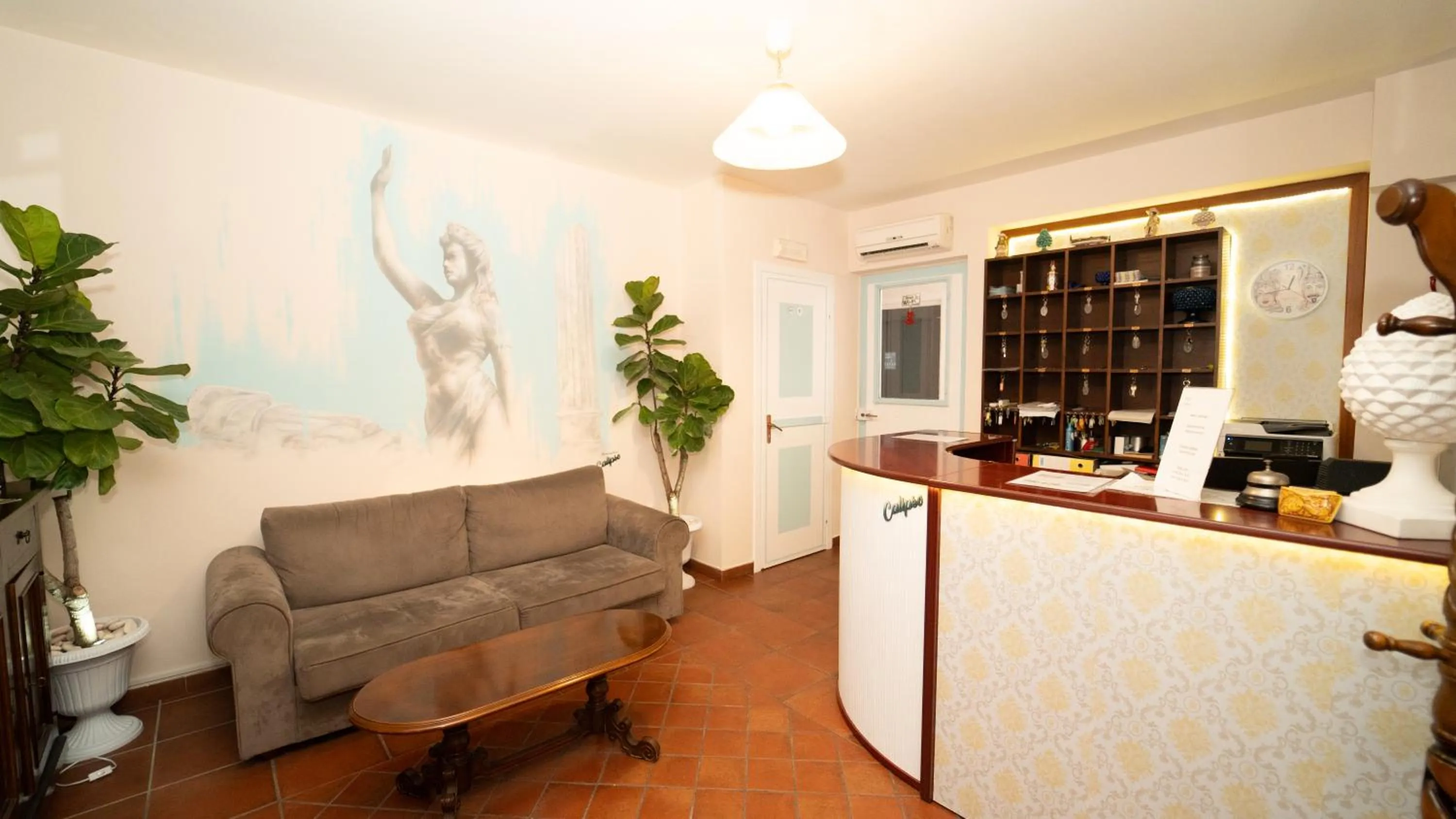 Lobby or reception in Taormina Hotel Calipso