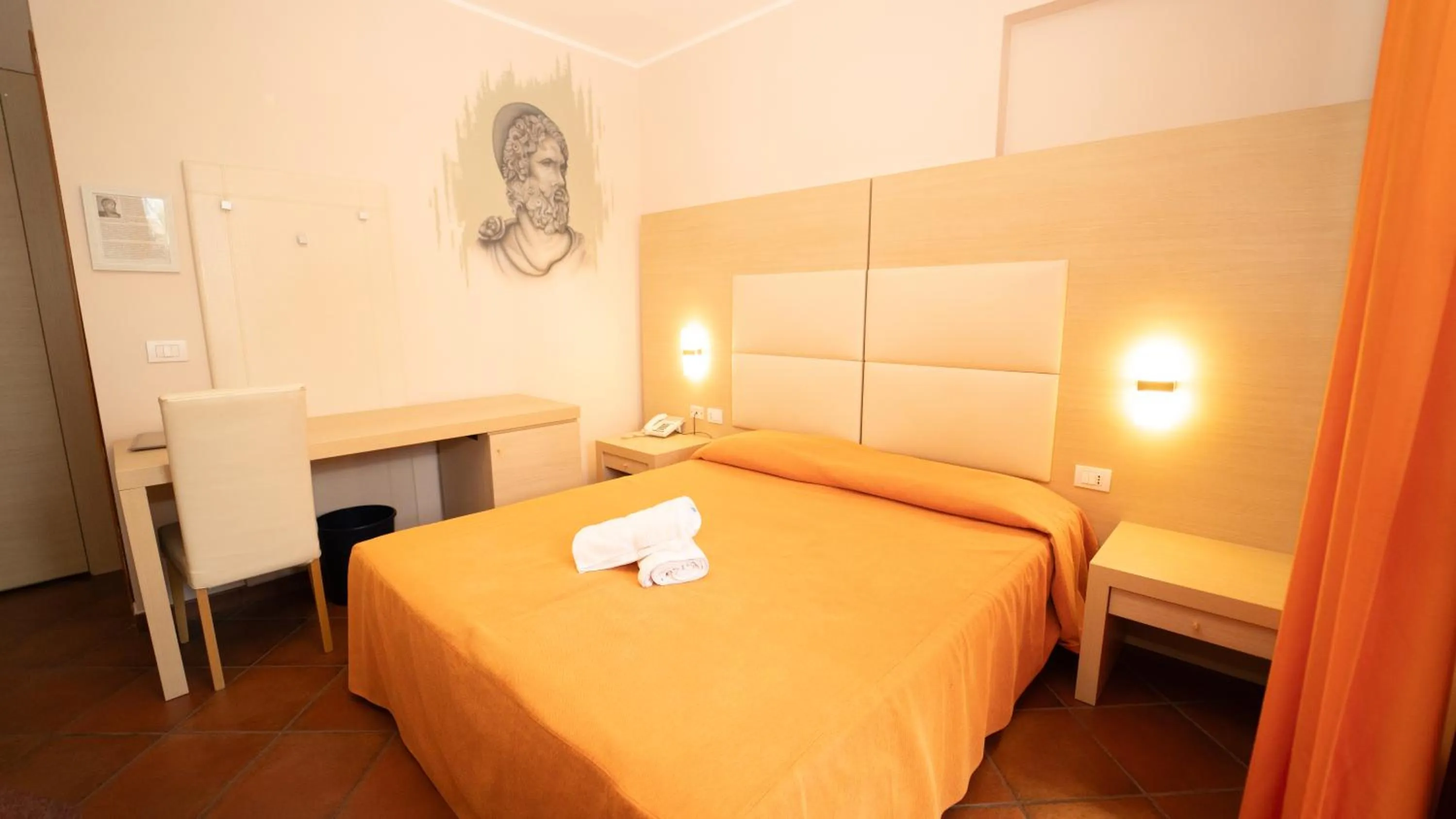 Bed in Taormina Hotel Calipso