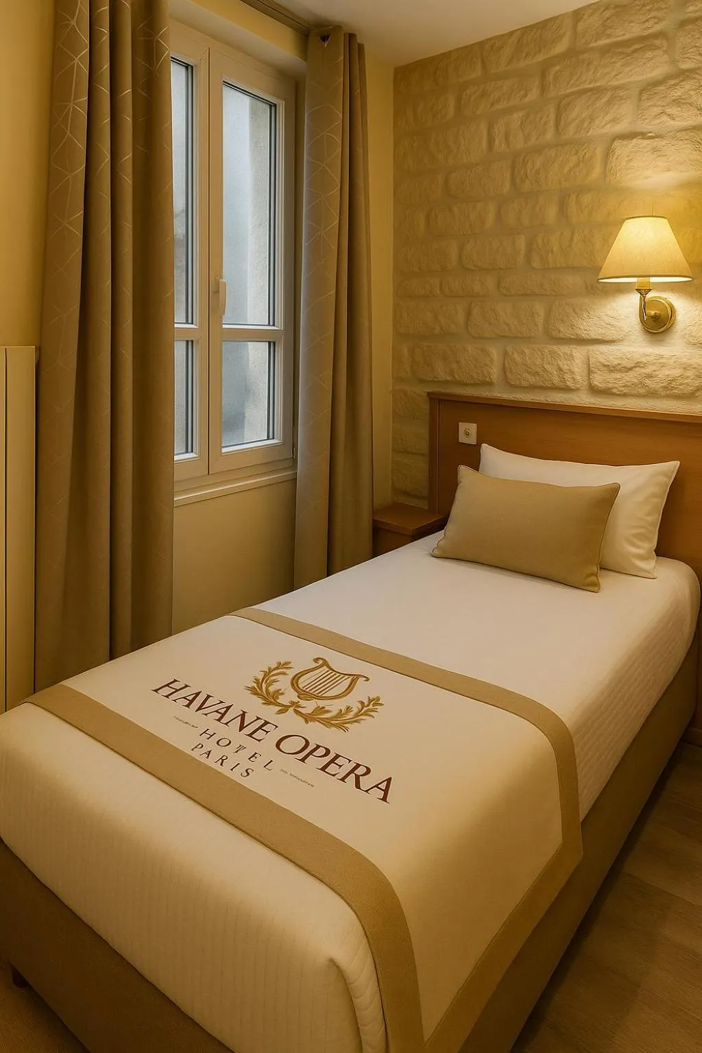 Bed in Hotel Havane Opera