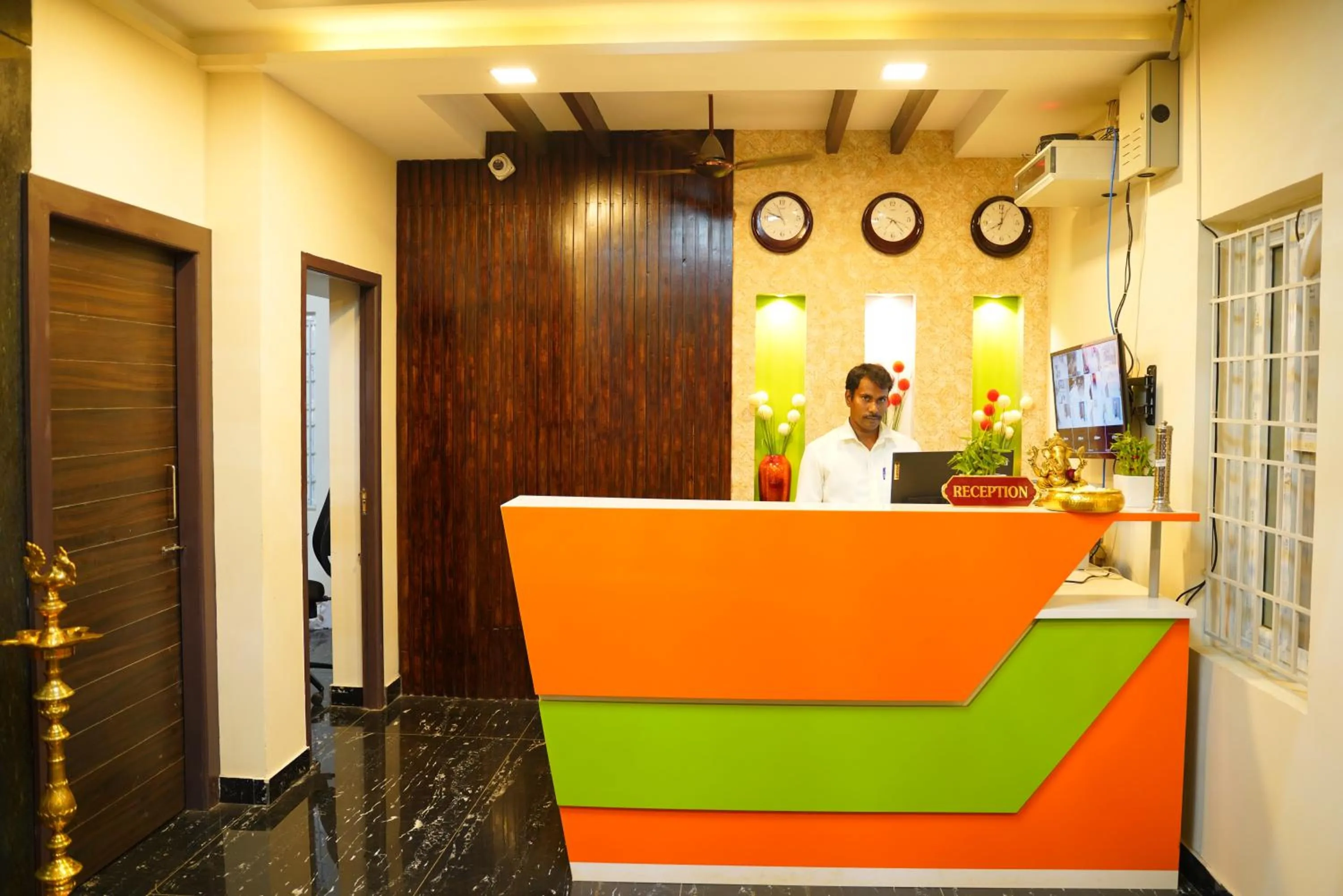 Lobby or reception in Hotel Akshith Inn