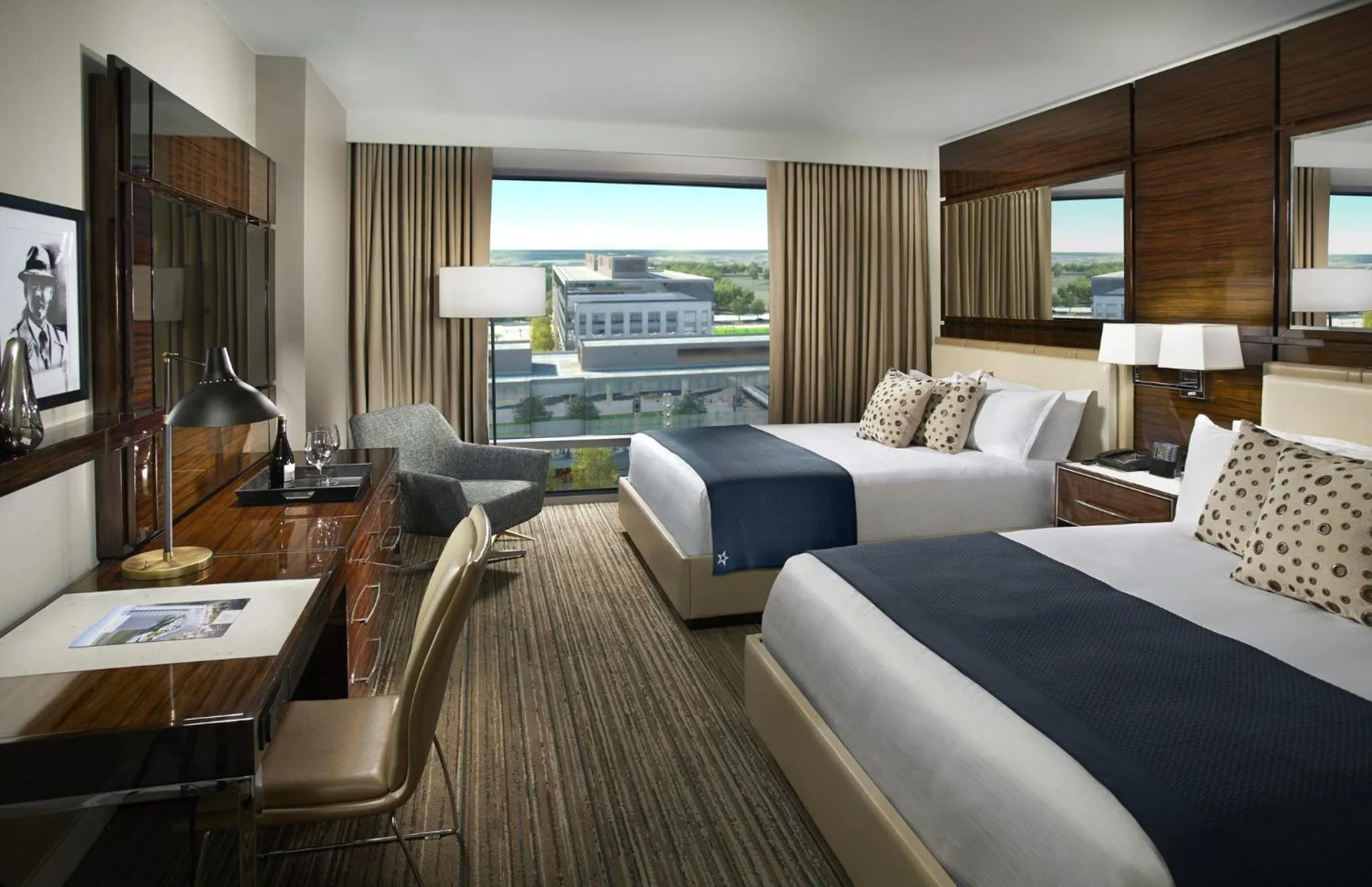 Photo of the whole room, Bed in Omni Frisco at The Star