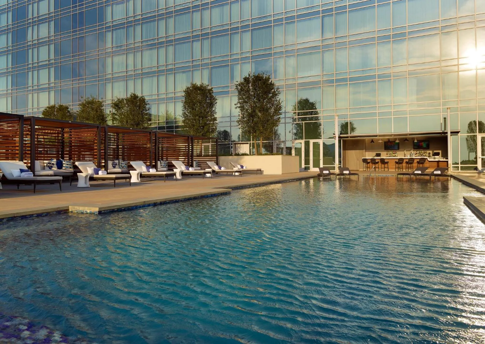 Swimming pool in Omni Frisco at The Star