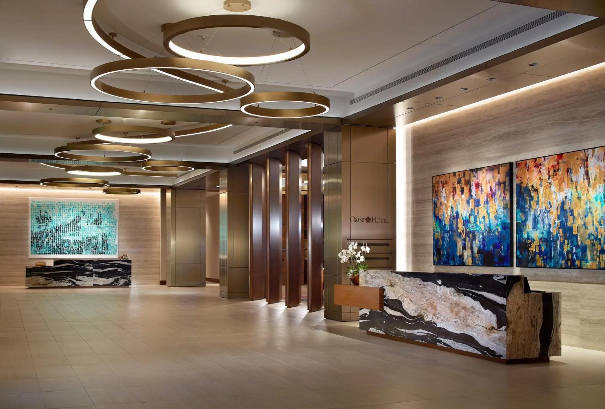 Lobby or reception in Omni Frisco at The Star