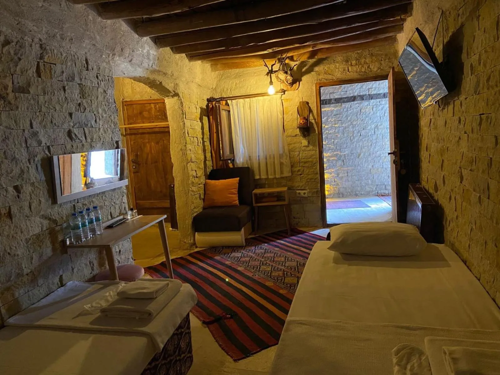 Bed in Duru Cappadocia Stone House