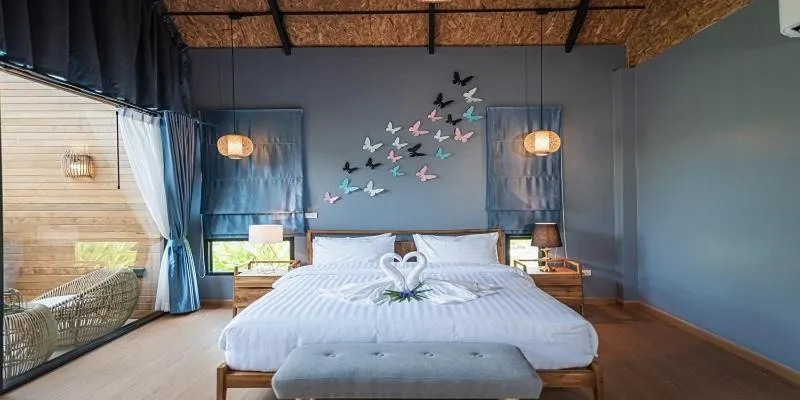 Bed in The Tree Riverside Resort Kaeng Krachan