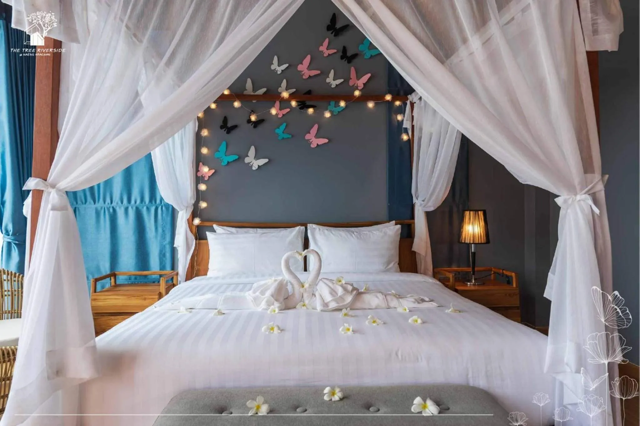 Bed in The Tree Riverside Resort Kaeng Krachan