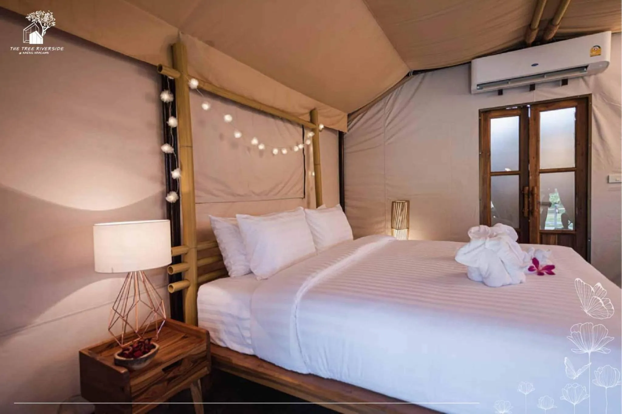 Bed in The Tree Riverside Resort Kaeng Krachan