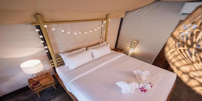 Bed in The Tree Riverside Resort Kaeng Krachan