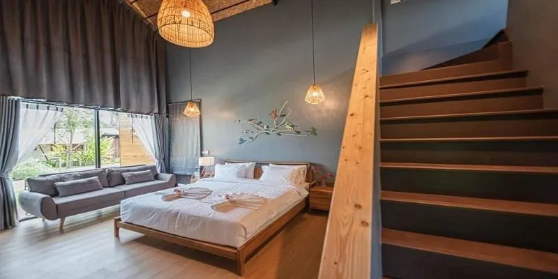 Bedroom, Bed in The Tree Riverside Resort Kaeng Krachan