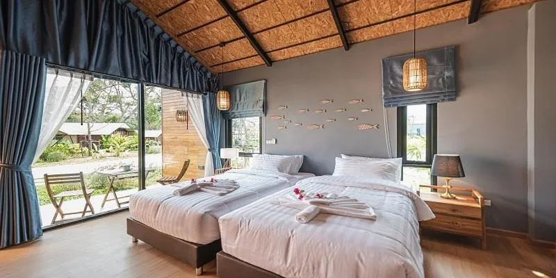 Bed in The Tree Riverside Resort Kaeng Krachan