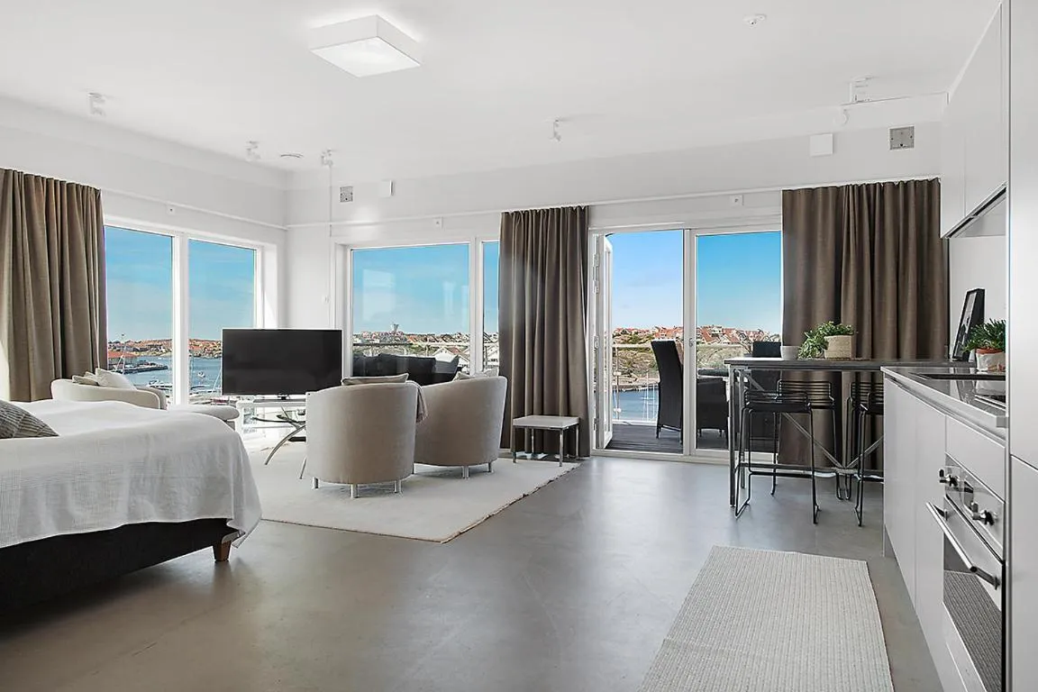 Bed in Hotell Kungshamn Suites