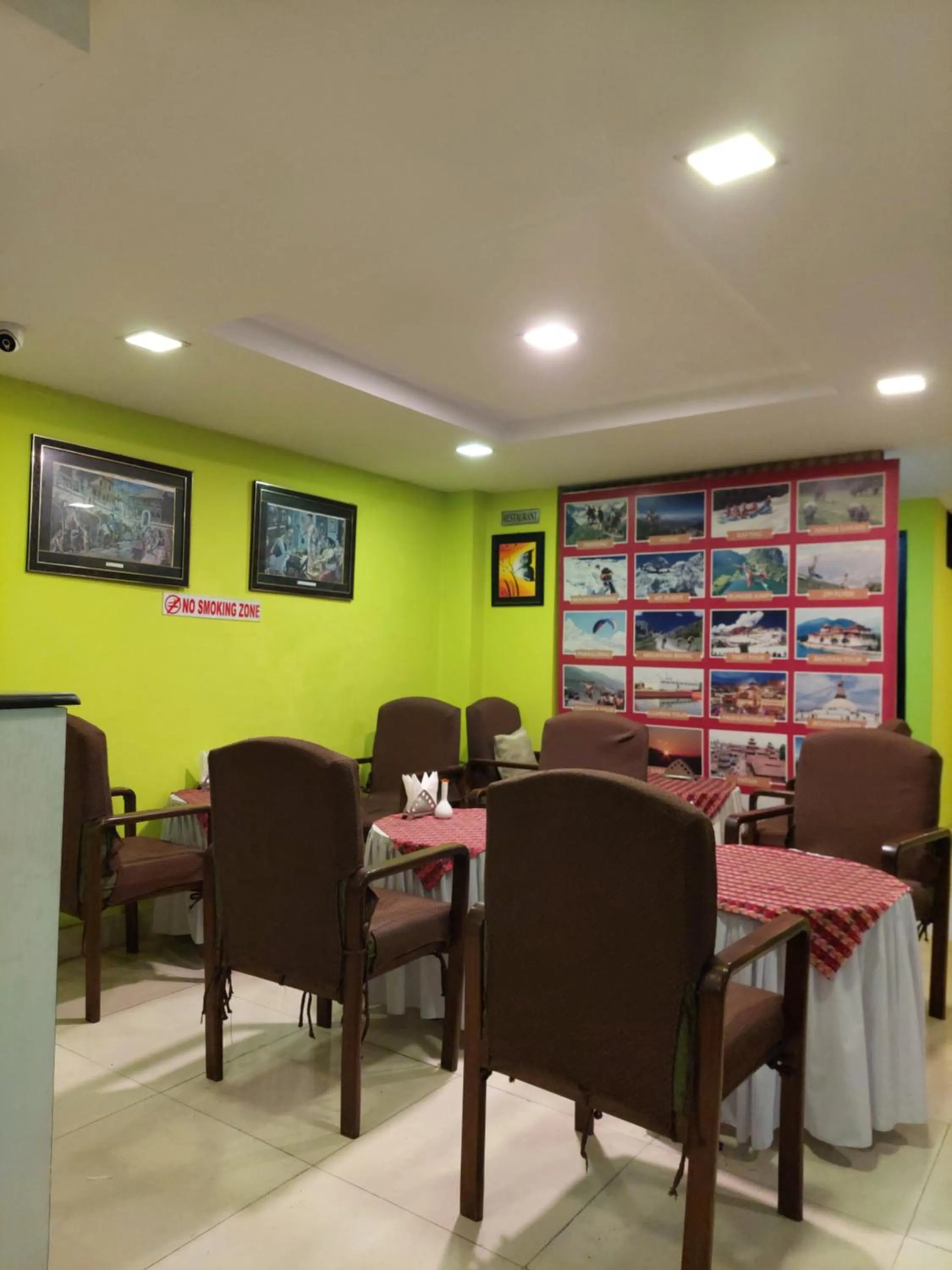 Seating area in New Hotel Panda