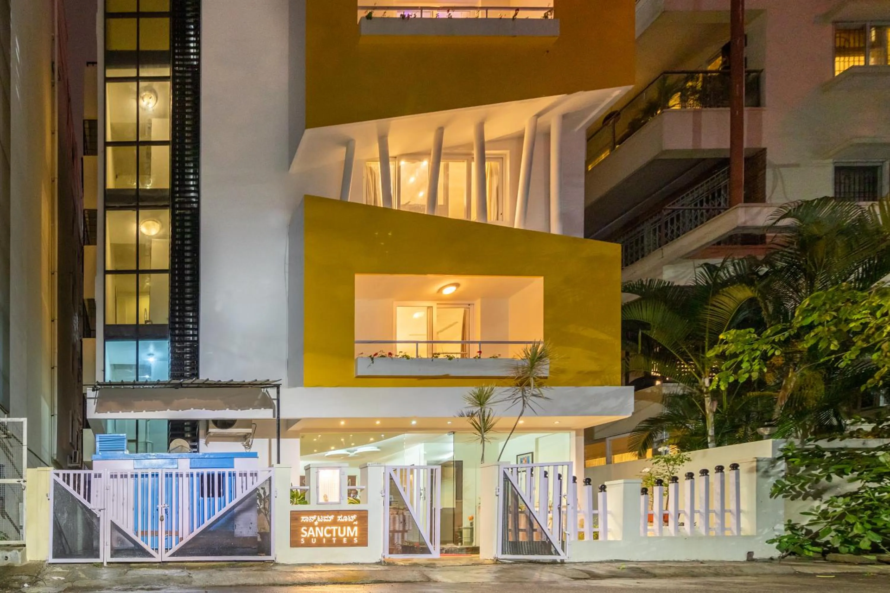 Property building in Sanctum Suites Domlur Bangalore