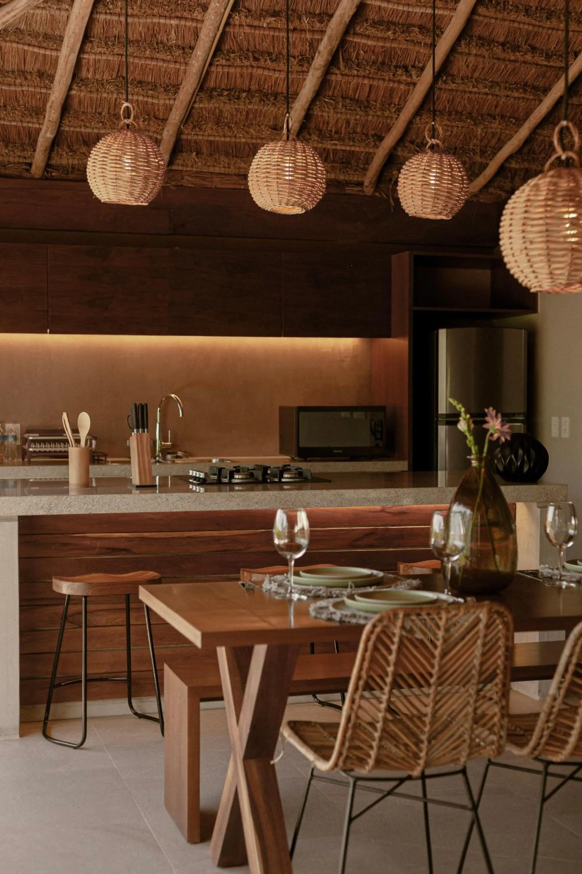 Kitchen or kitchenette in Zereno Tulum Beach Club Access