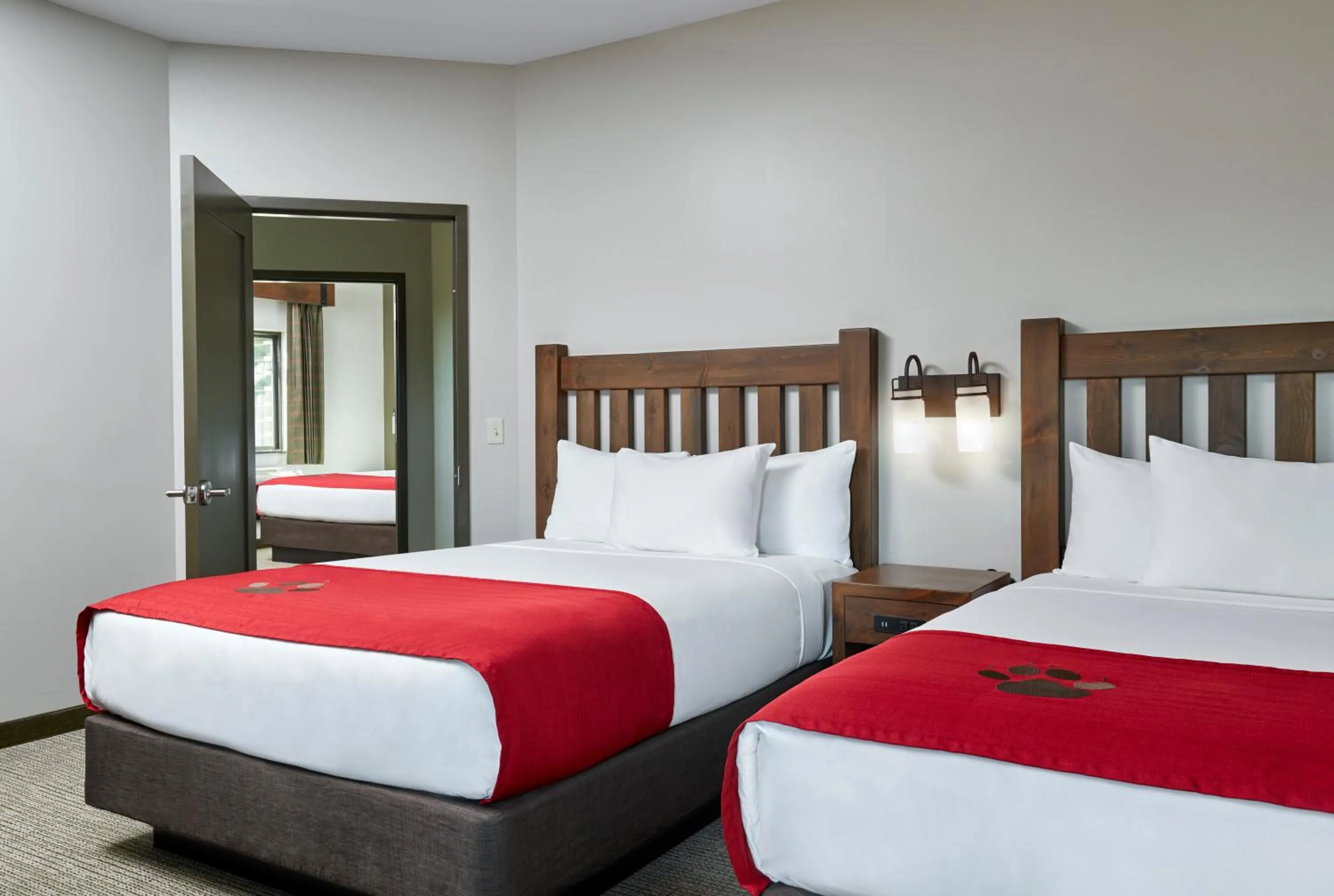 Bed in Great Wolf Lodge Georgia