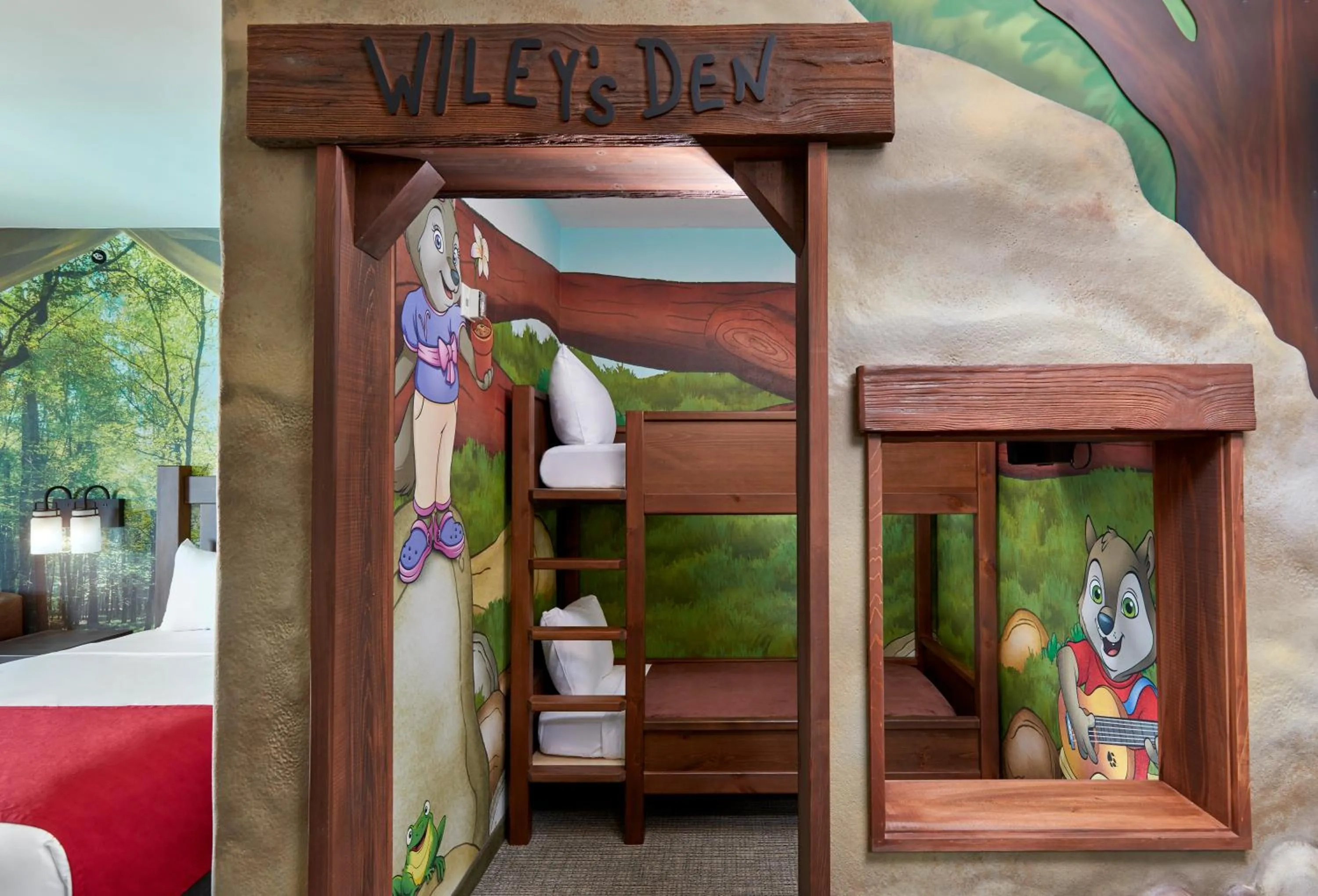 Bed in Great Wolf Lodge Georgia