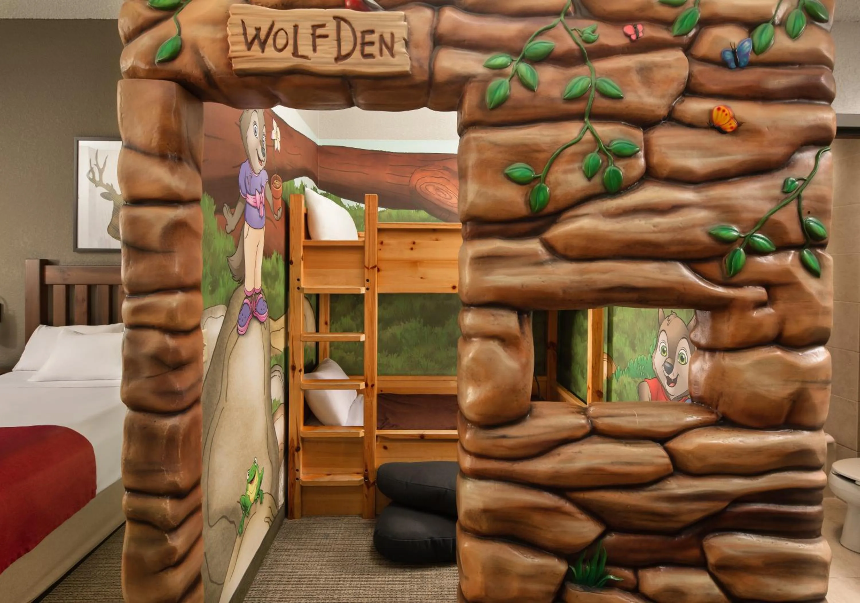 Bed in Great Wolf Lodge Georgia